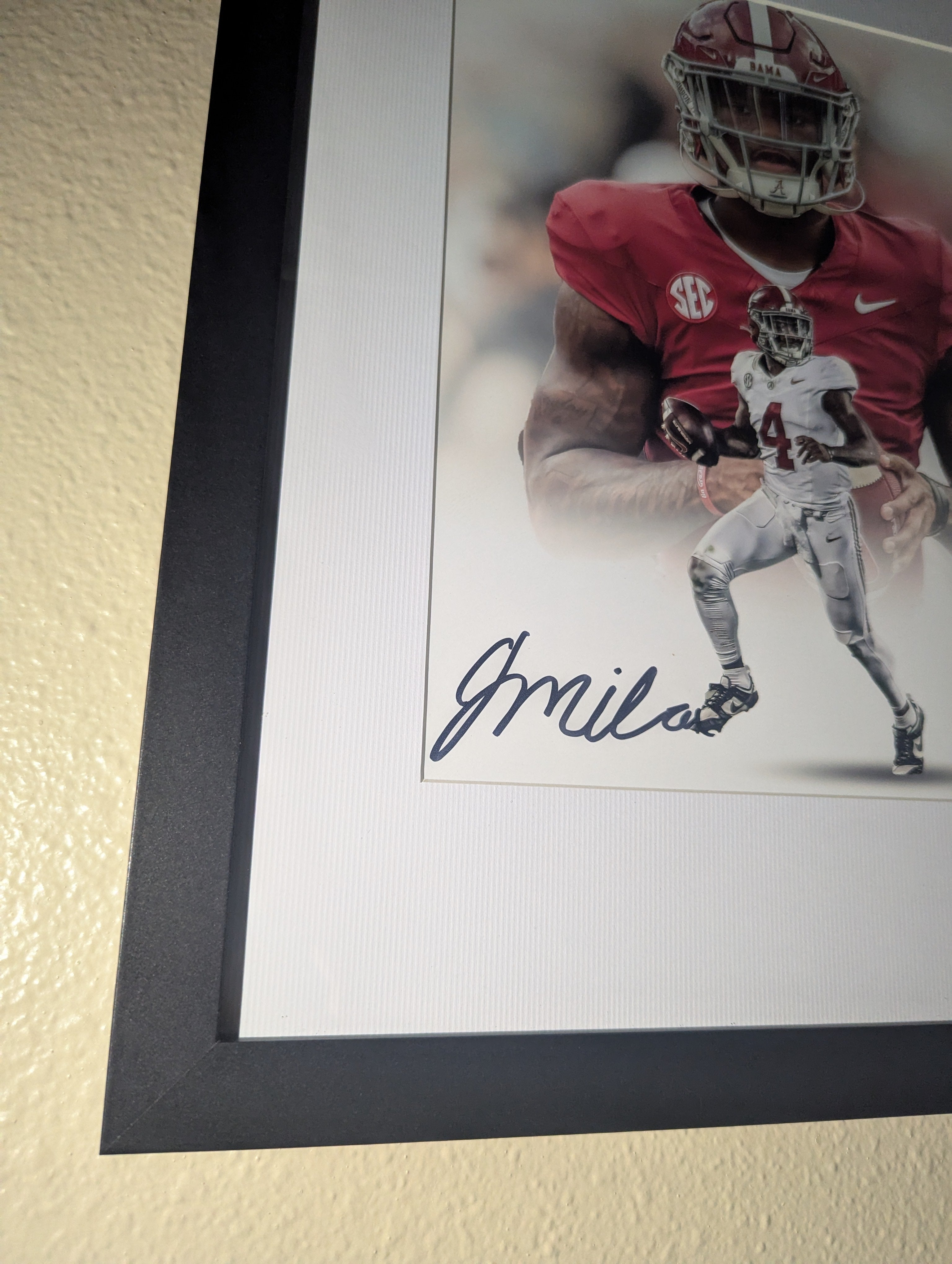 Signed Jalen Milroe 8x10 (JSA)