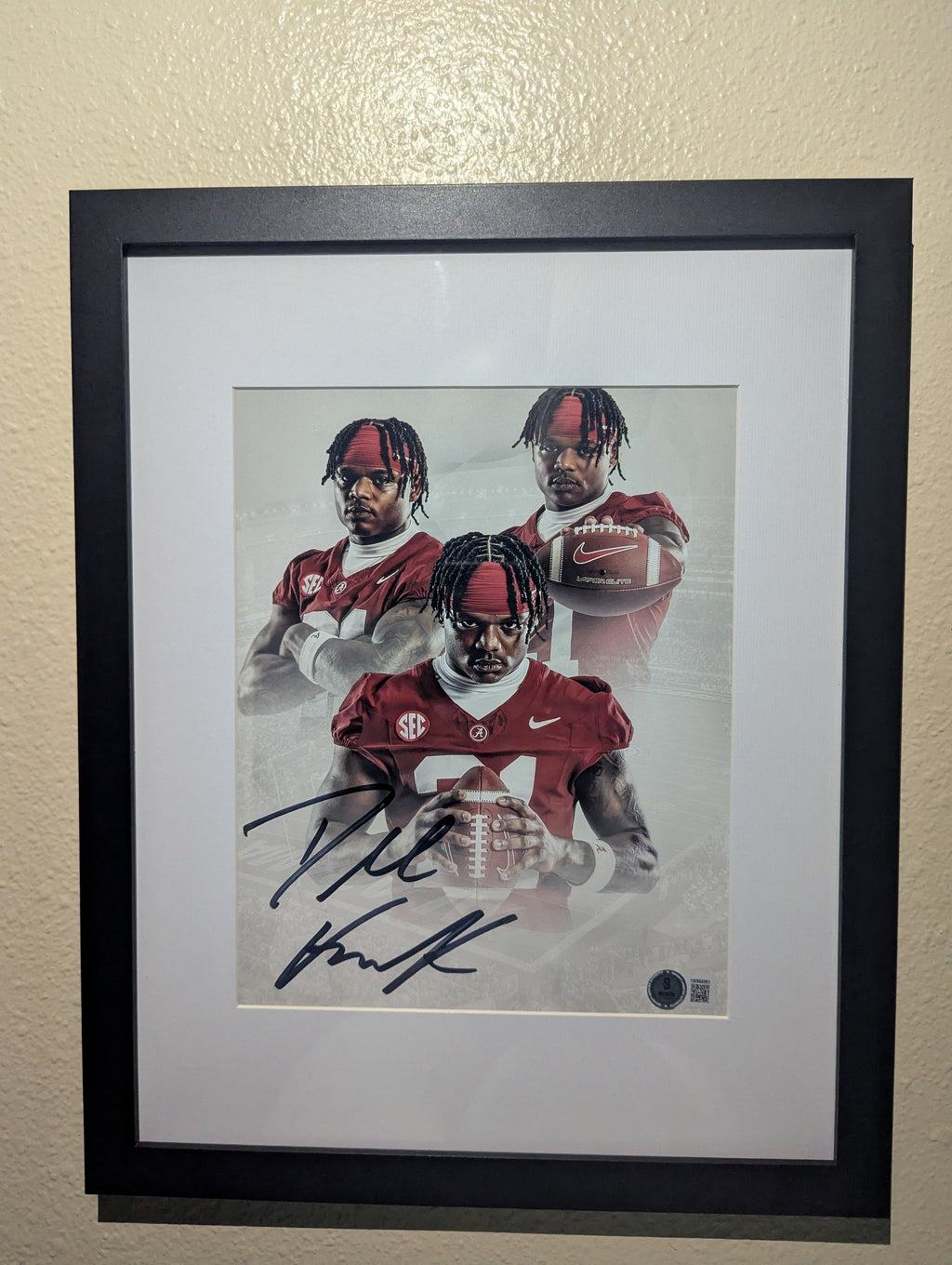 Signed Dre Kirkpatrick Jr. 8x10 (Beckett)