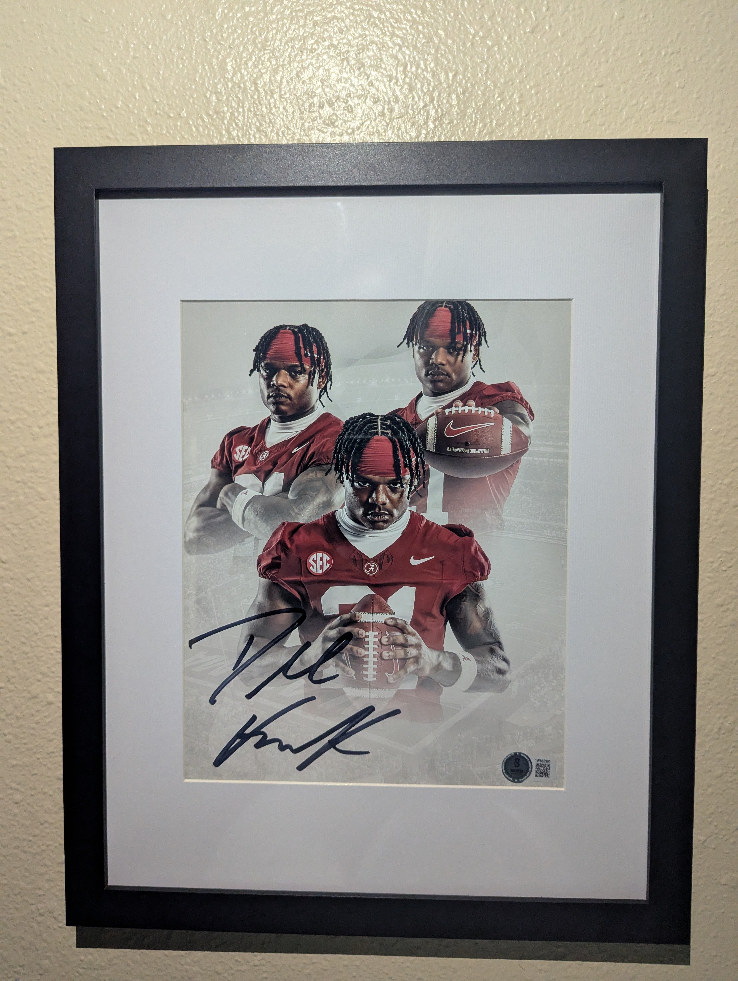 Signed Dre Kirkpatrick Jr. 8x10 (Beckett)
