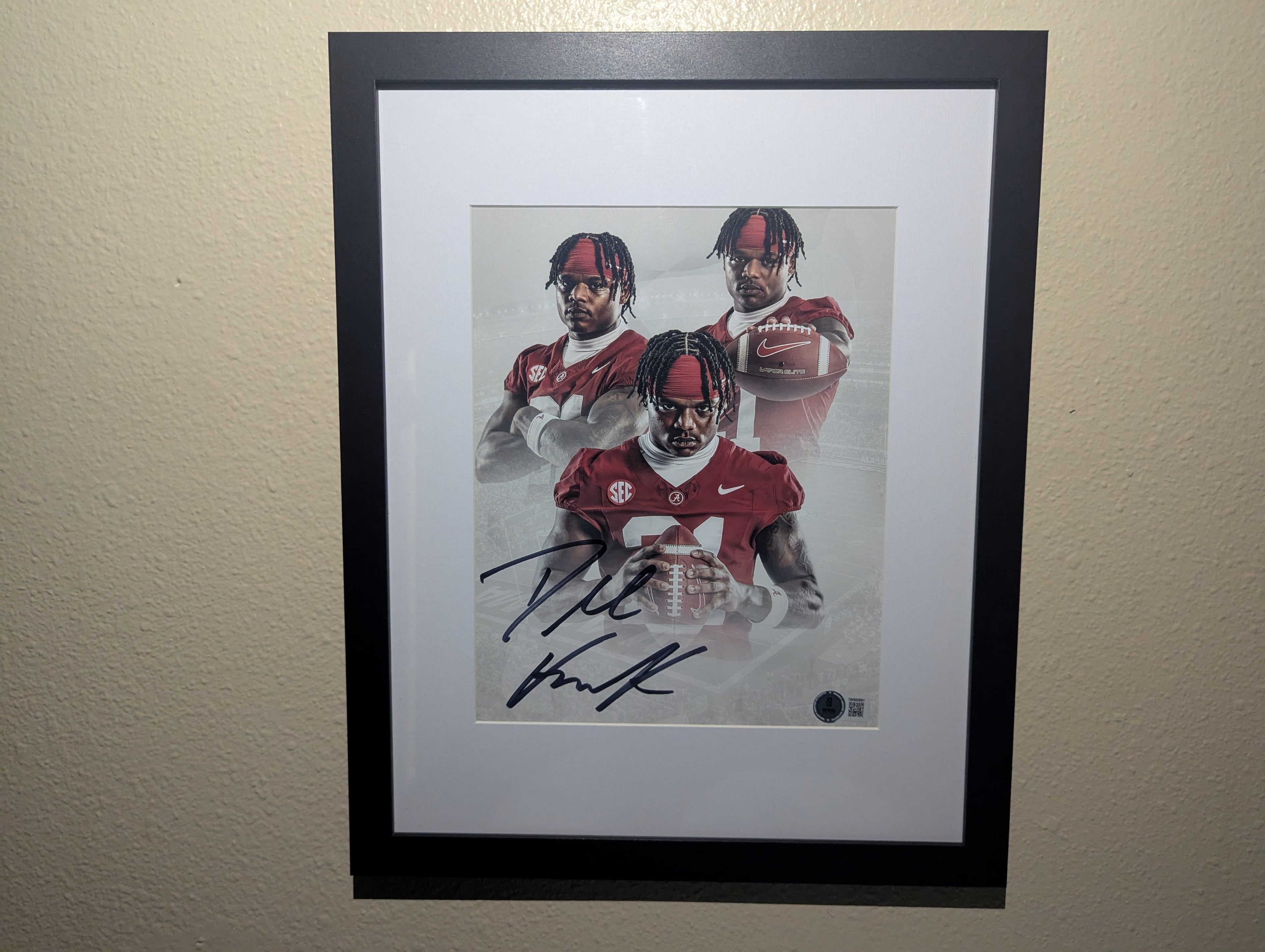 Signed Dre Kirkpatrick Jr. 8x10 (Beckett)