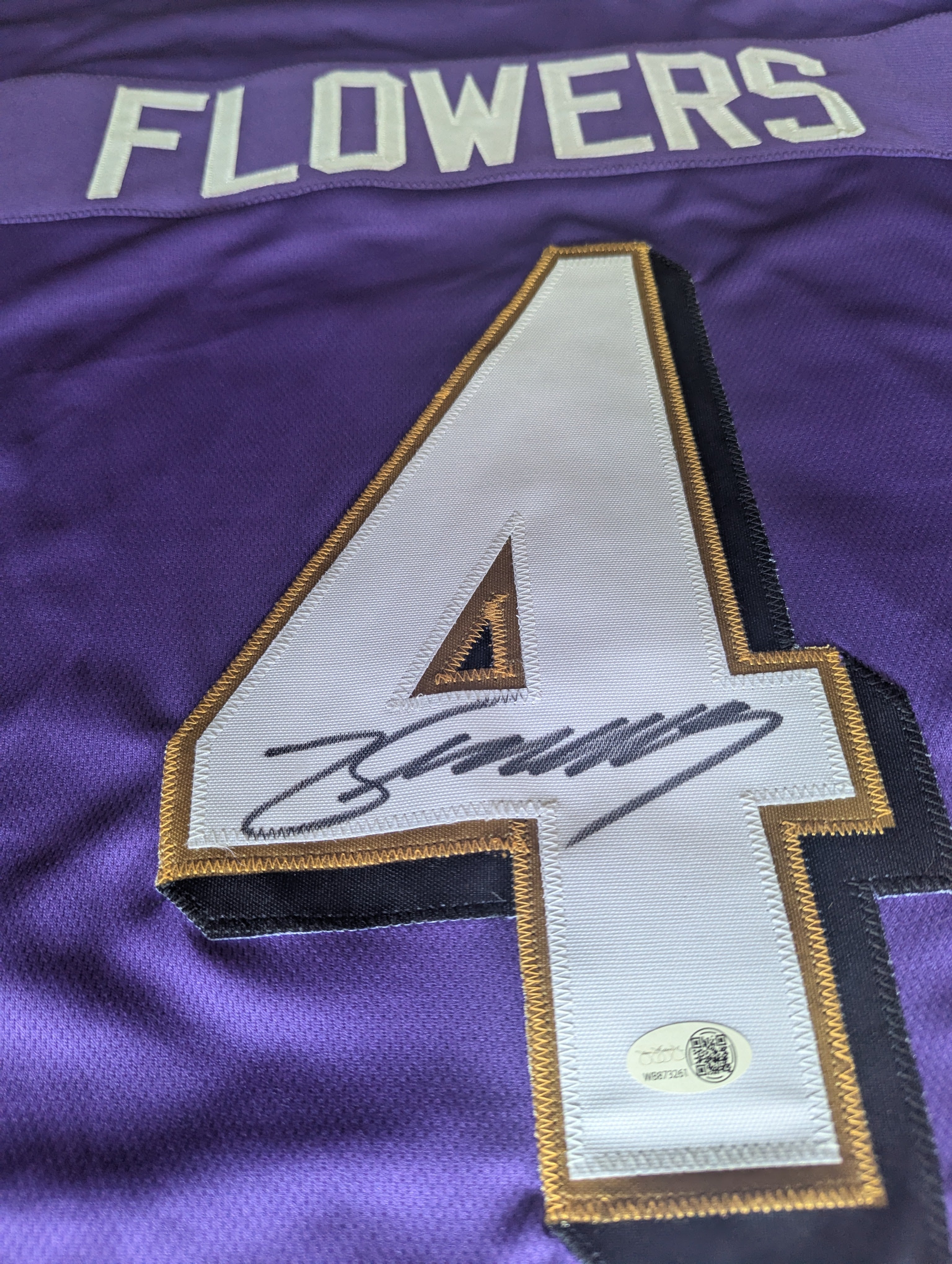 Zay Flowers - Signed Custom Jersey (JSA)