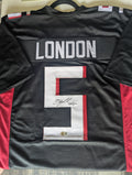 Signed Drake London Custom Jersey (Beckett)