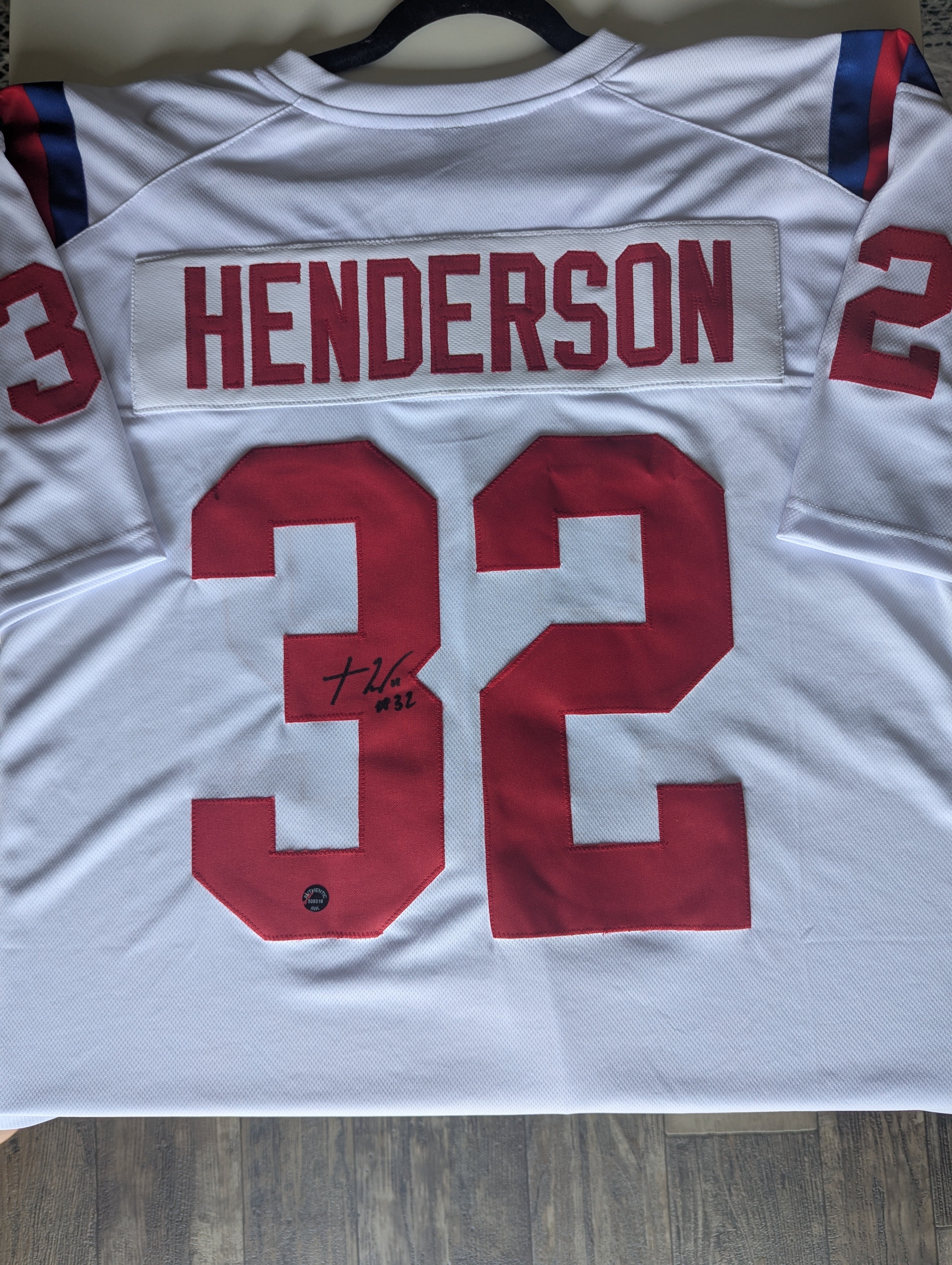 Signed TreVeyon Henderson Custom Jersey (Authentic Ink)