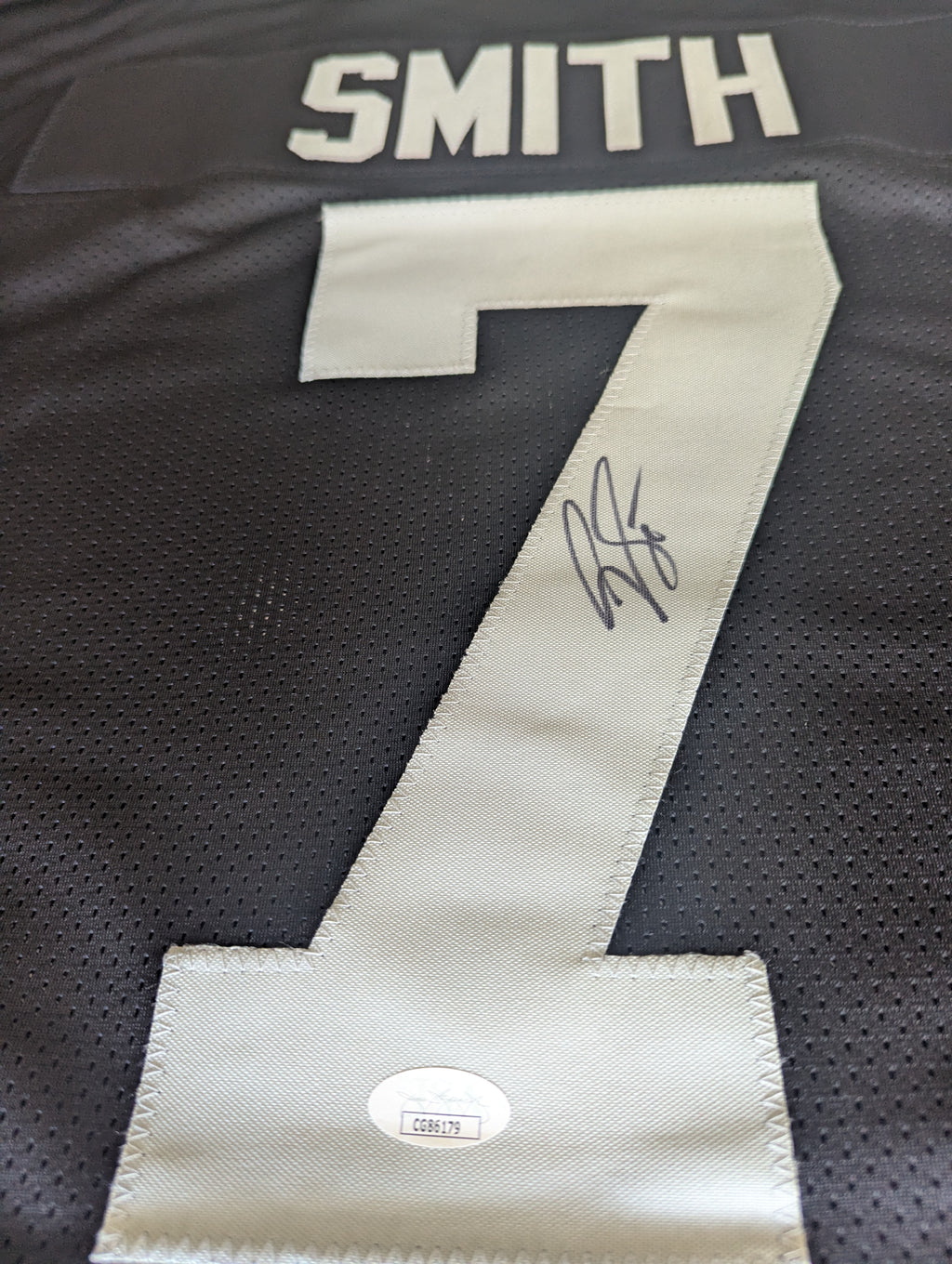 Signed Geno Smith Custom Jersey (JSA)