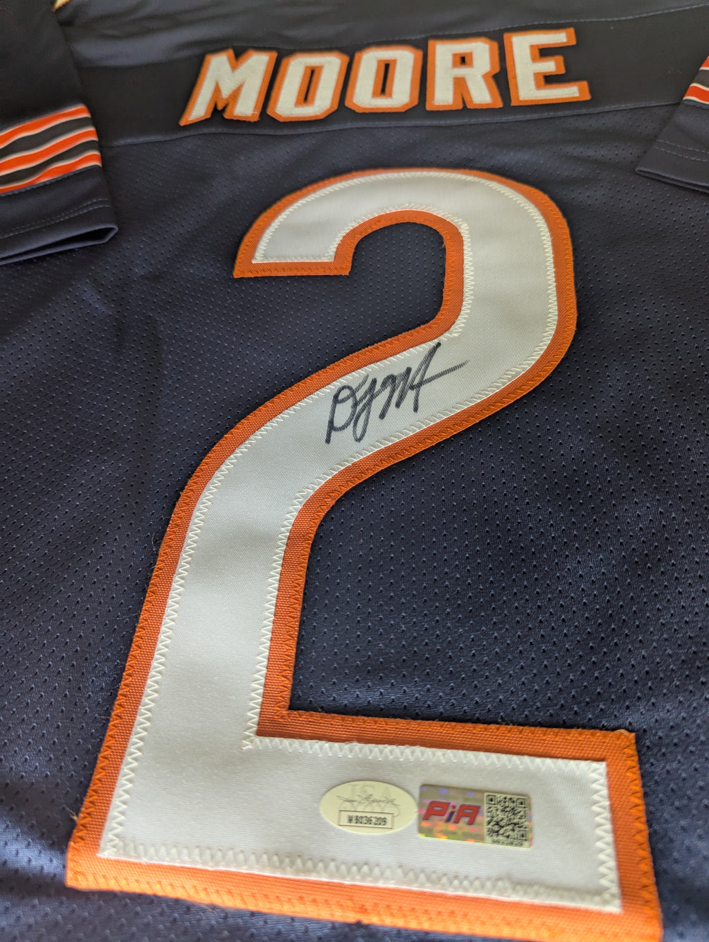 Signed DJ Moore Custom Jersey (JSA)