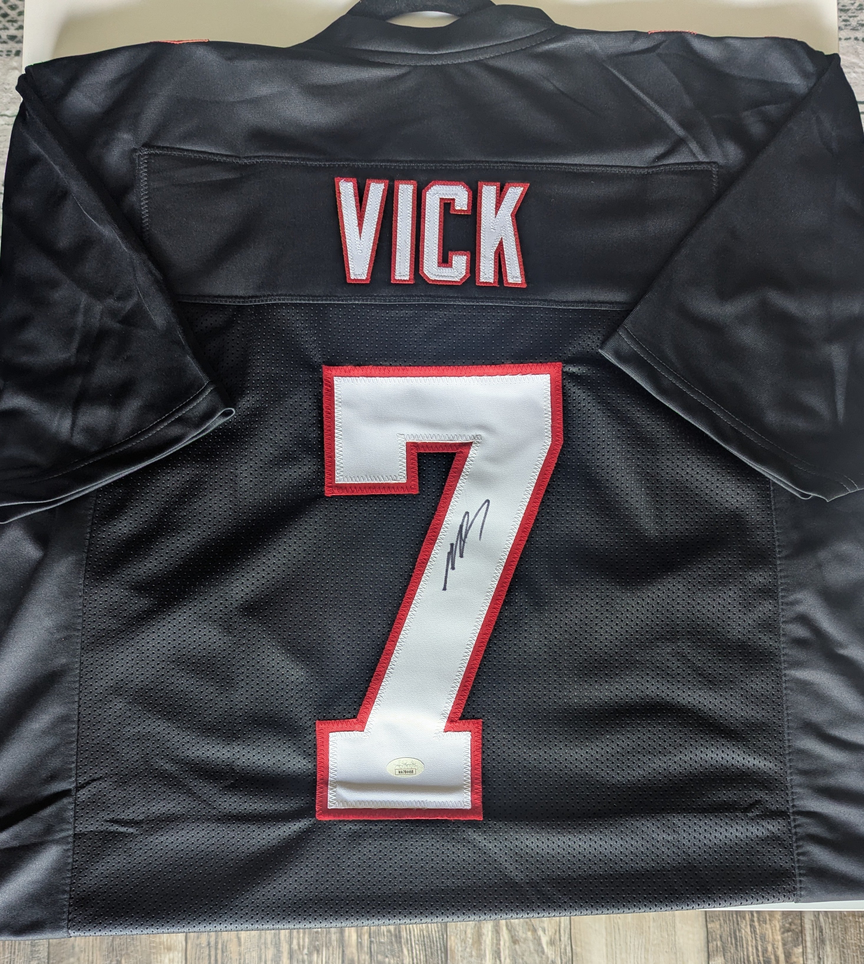 Signed Michael Vick Custom Jersey (JSA)