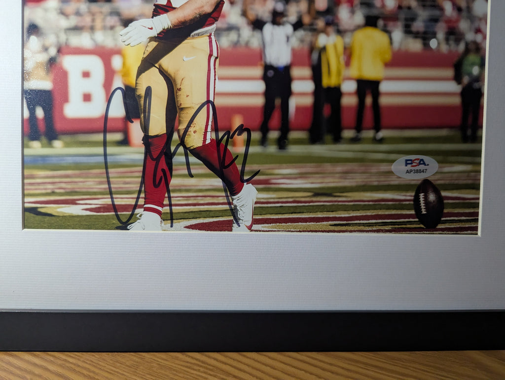 Signed Christian McCaffrey 8x10 (PSA)