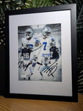 Signed DaRon Bland & Trevon Diggs 8x10 (JSA)