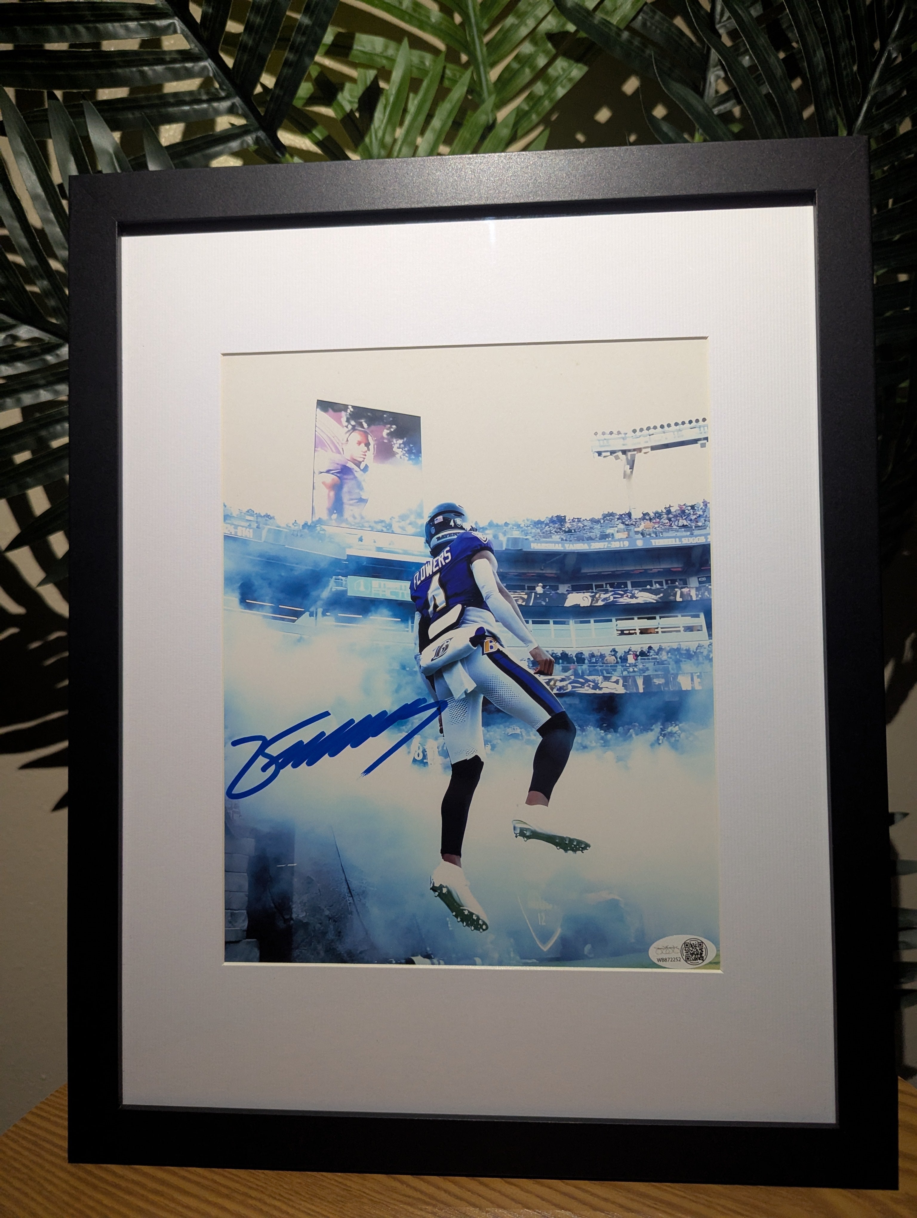 Signed Zay Flowers 8x10 (JSA)