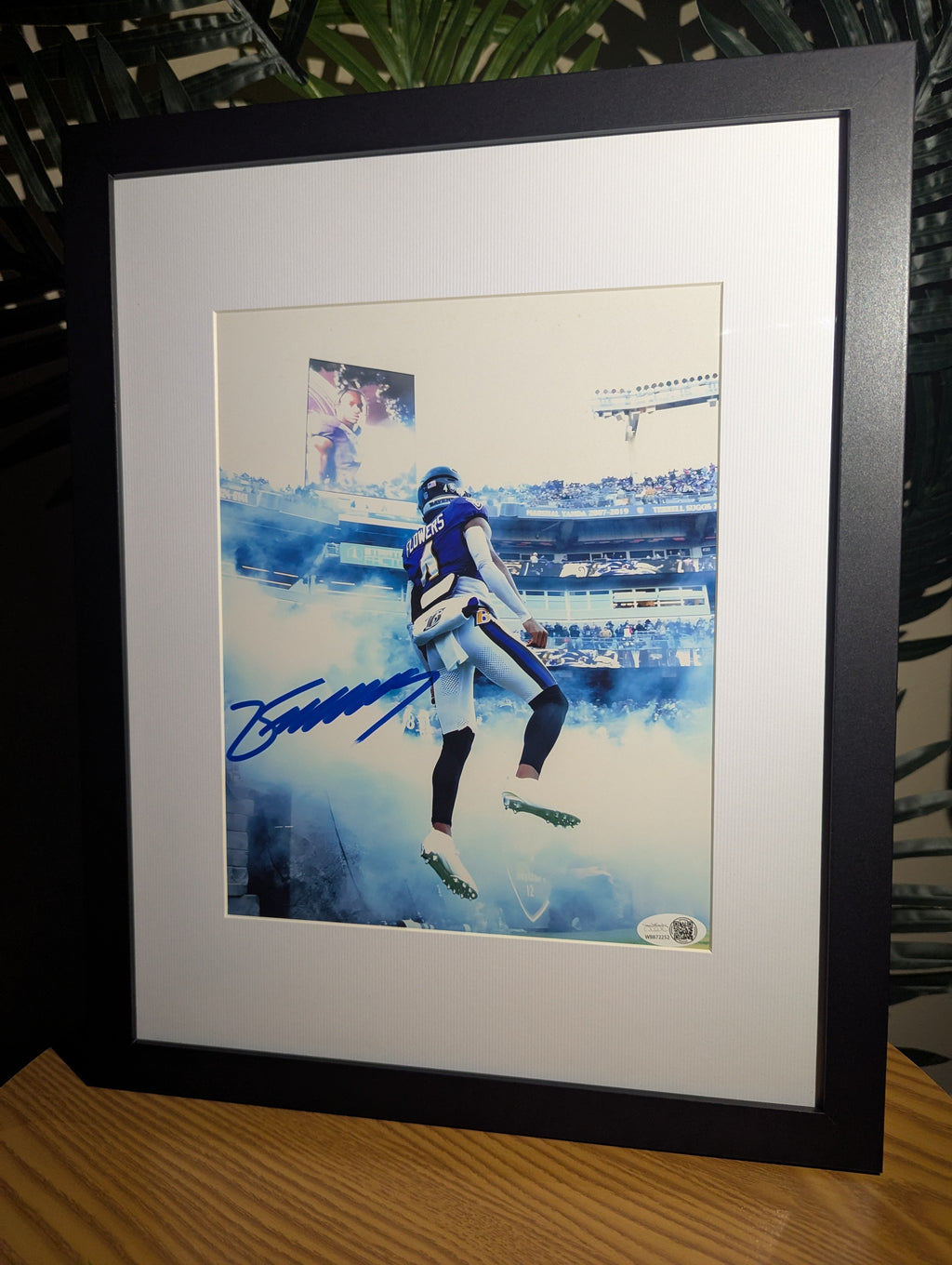 Signed Zay Flowers 8x10 (JSA)