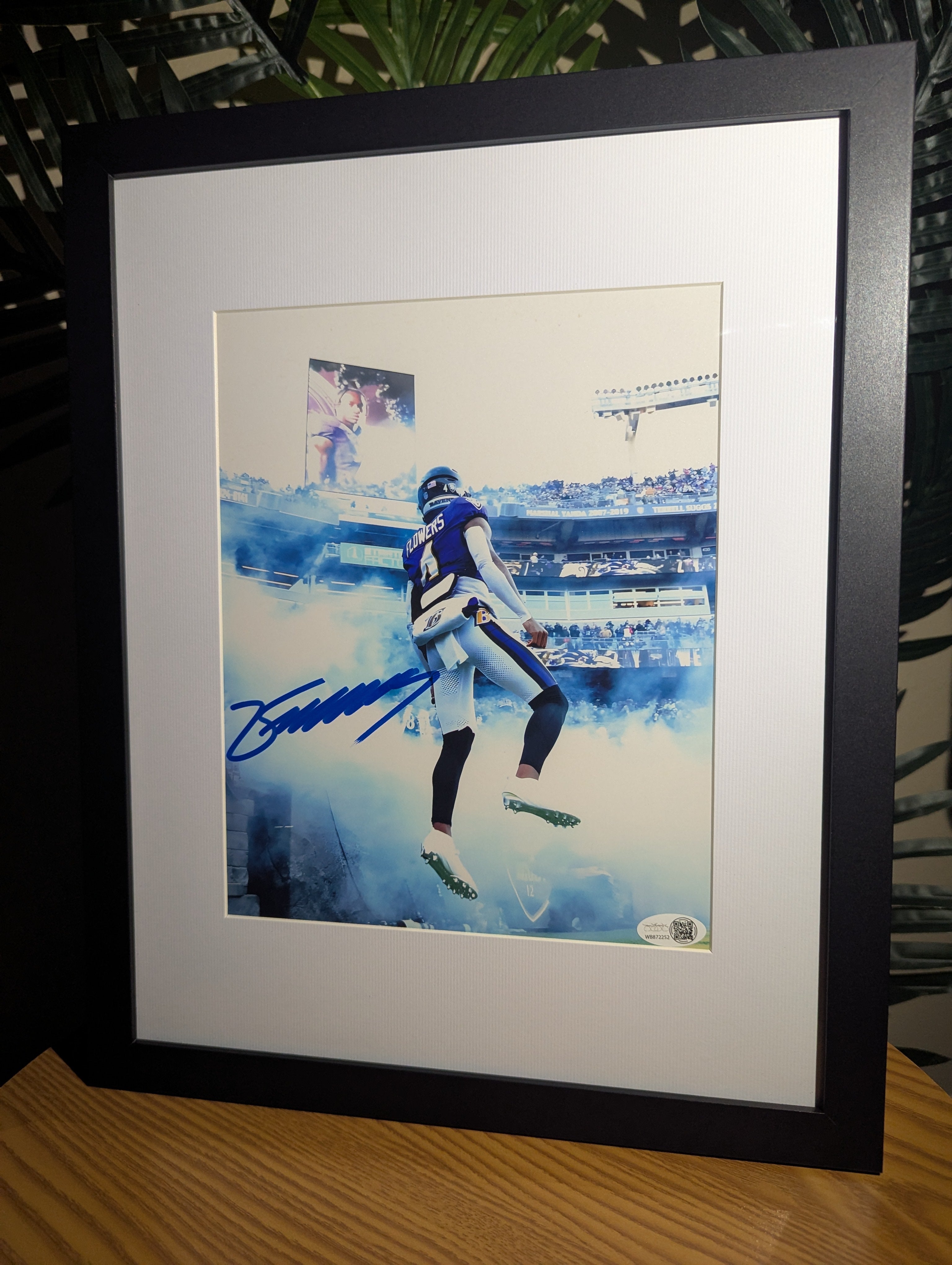 Signed Zay Flowers 8x10 (JSA)