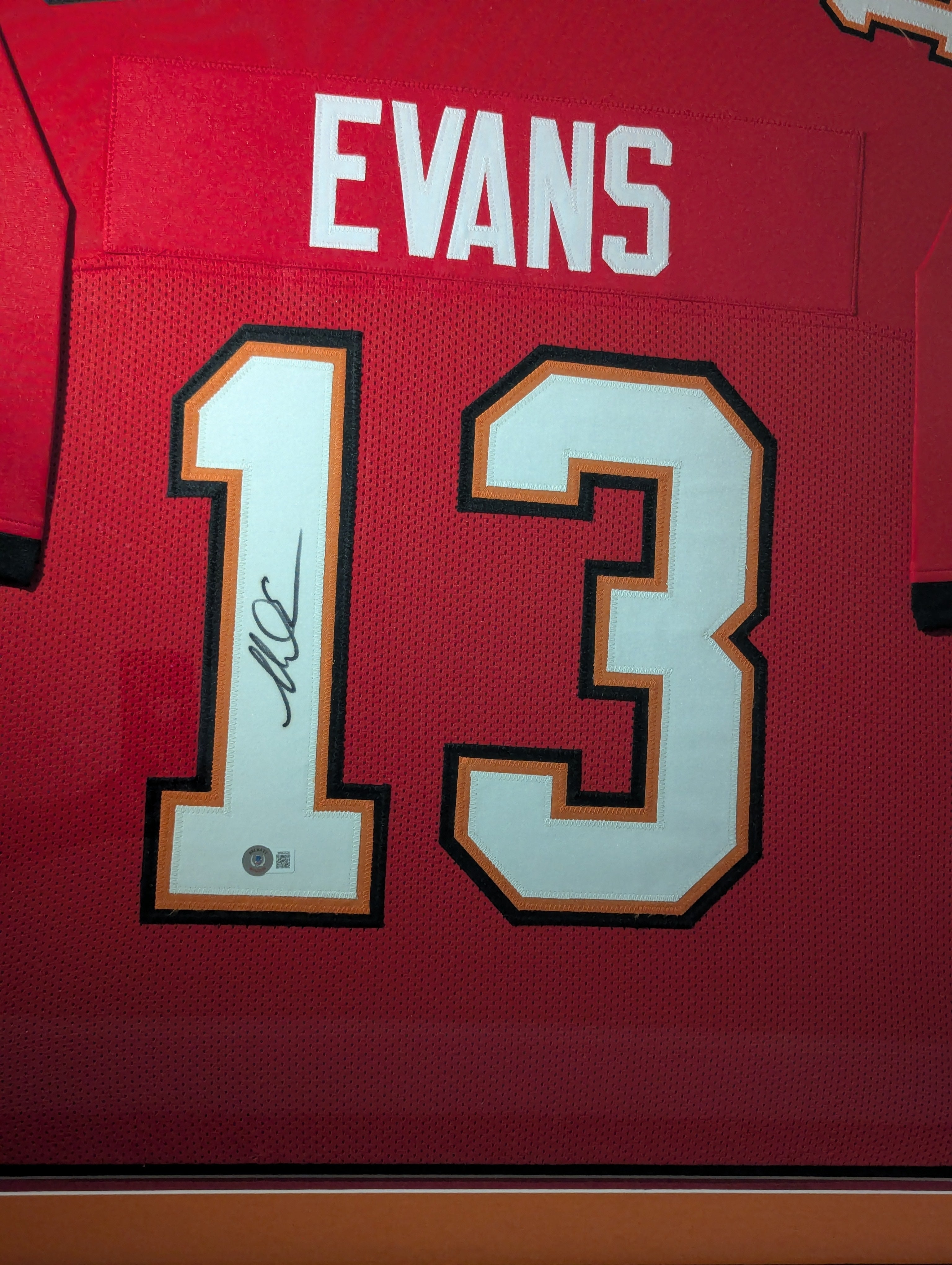 Framed Signed Mike Evans Jersey 35"x43" (Beckett)