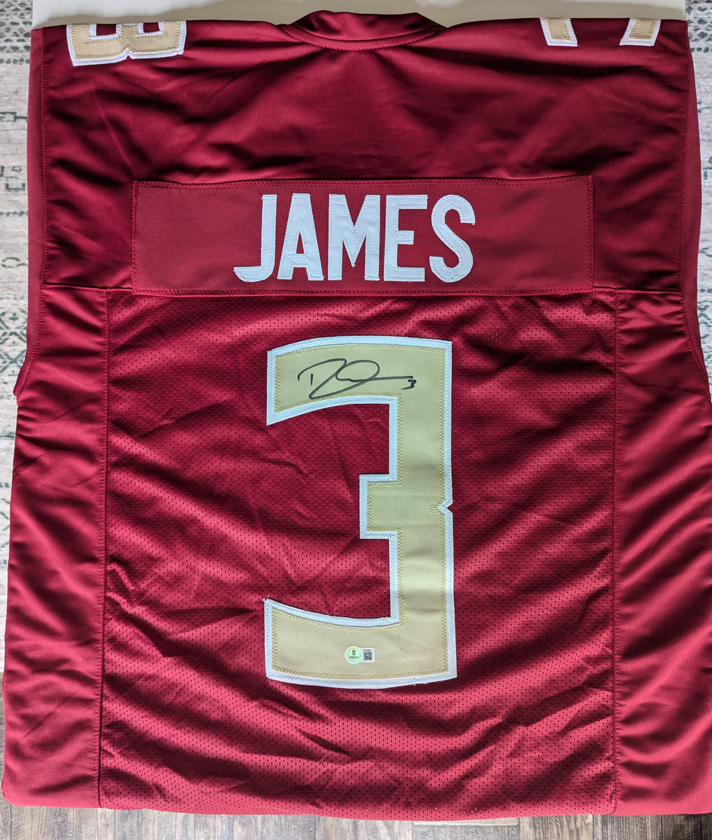 Signed Derwin James Custom Jersey (Beckett)