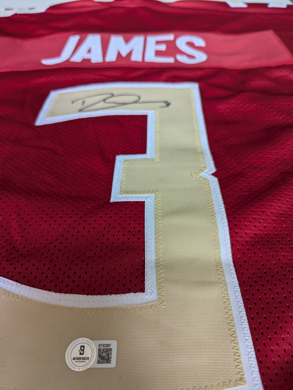 Signed Derwin James Custom Jersey (Beckett)