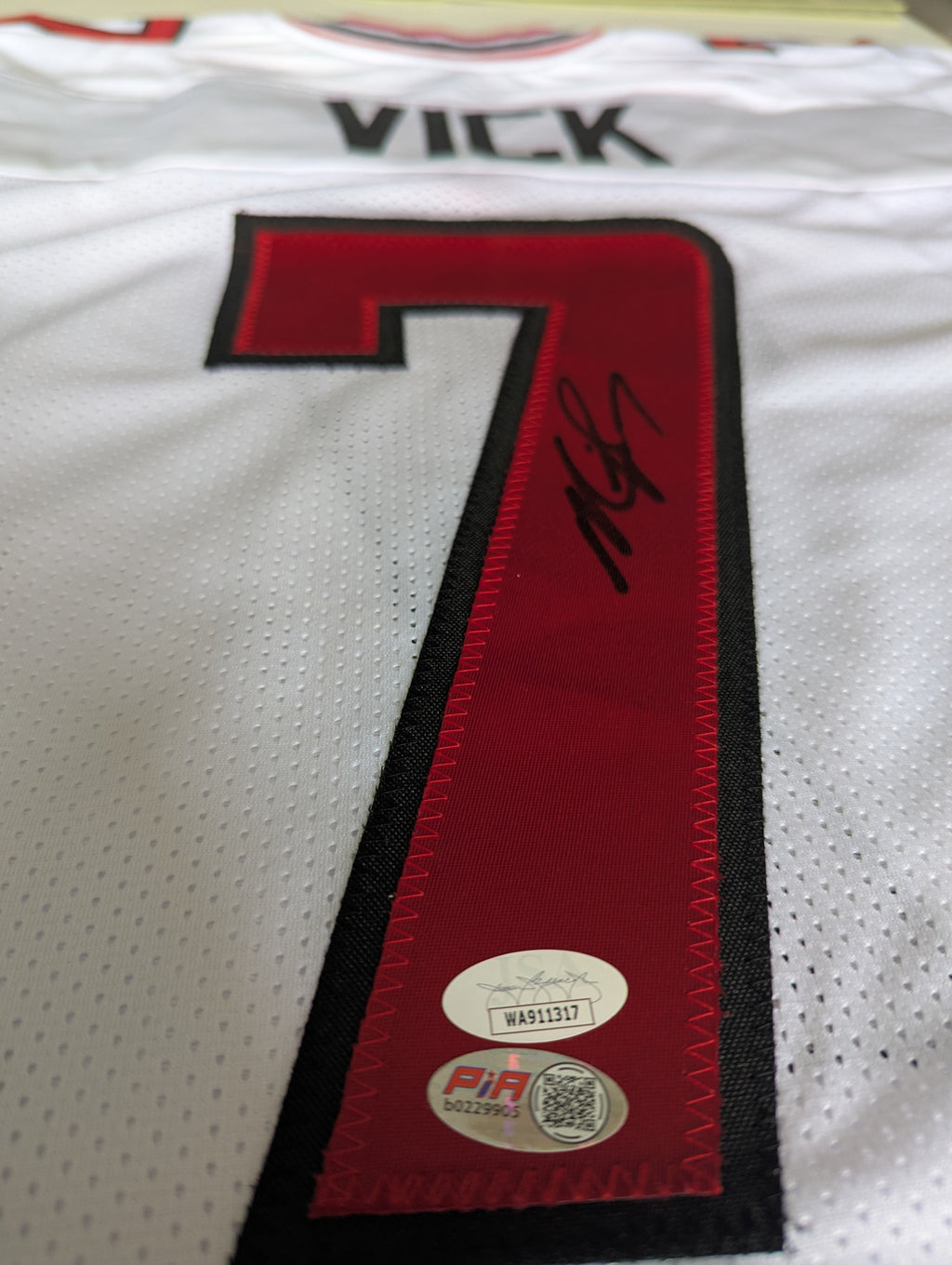 Signed Mike Vick Custom Jersey (JSA)