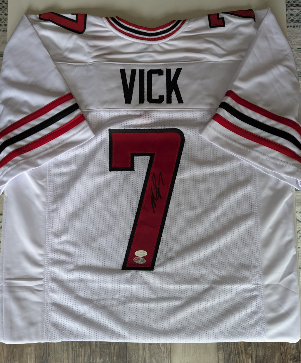 Signed Mike Vick Custom Jersey (JSA)