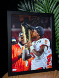Signed Travis Etienne 11x14 (JSA)