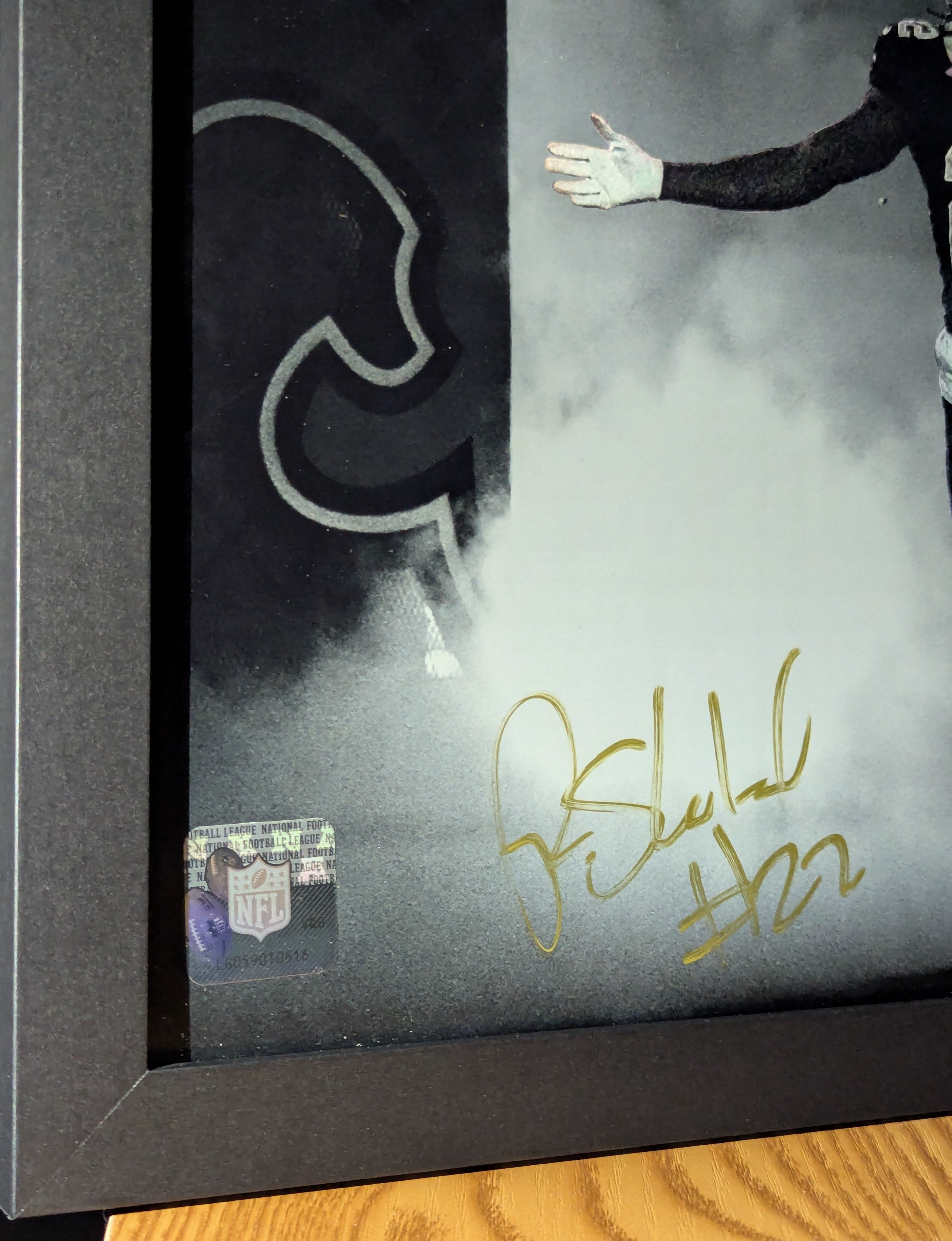 Signed Rashid Shaheed 11x14 (Beckett)