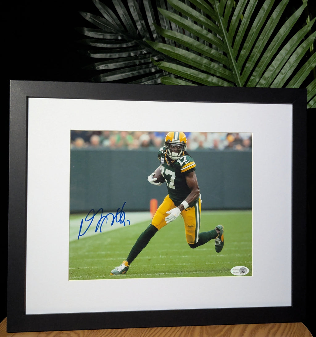 Signed Davante Adams 8x10 (JSA)