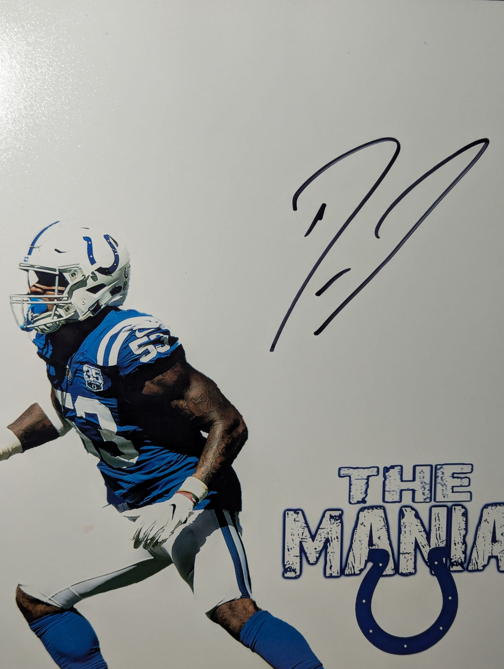 Signed Shaquille Leonard 11x14 (JSA)