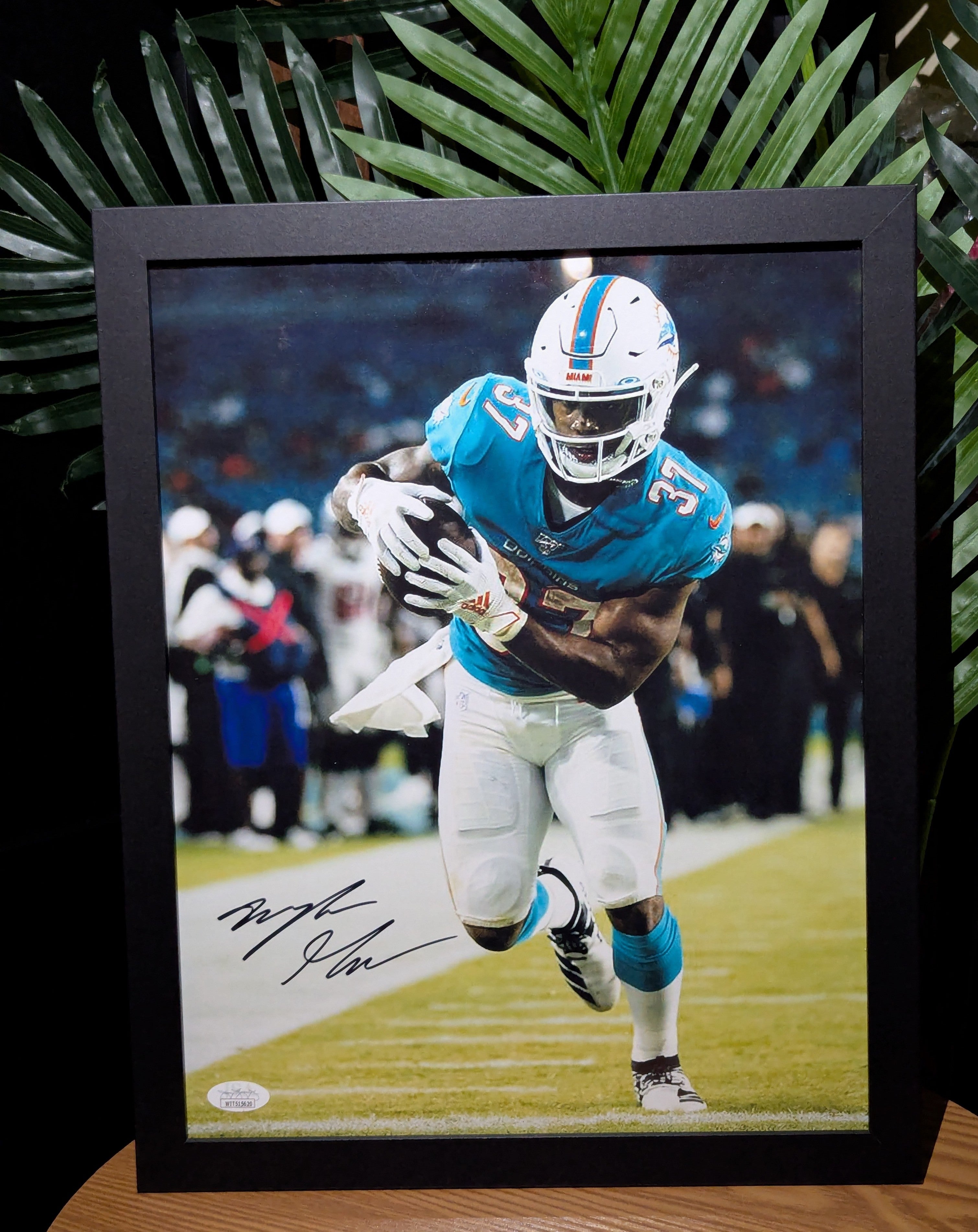 Signed Myles Gaskin 11x14 (JSA)