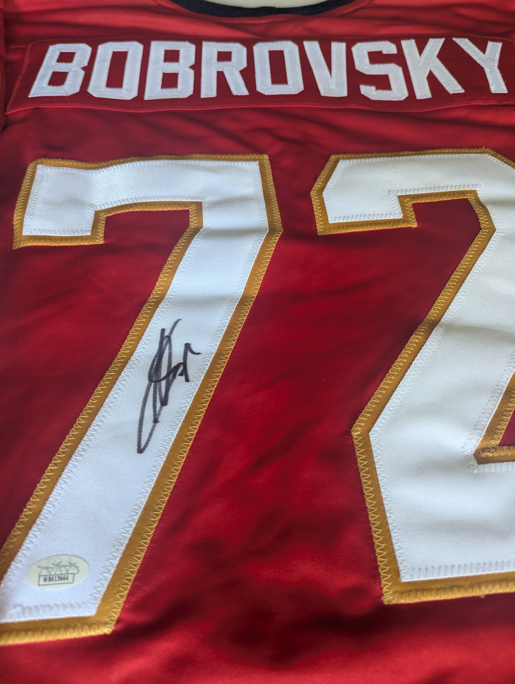 Signed Sergei Bobrovsky Custom Jersey (JSA)