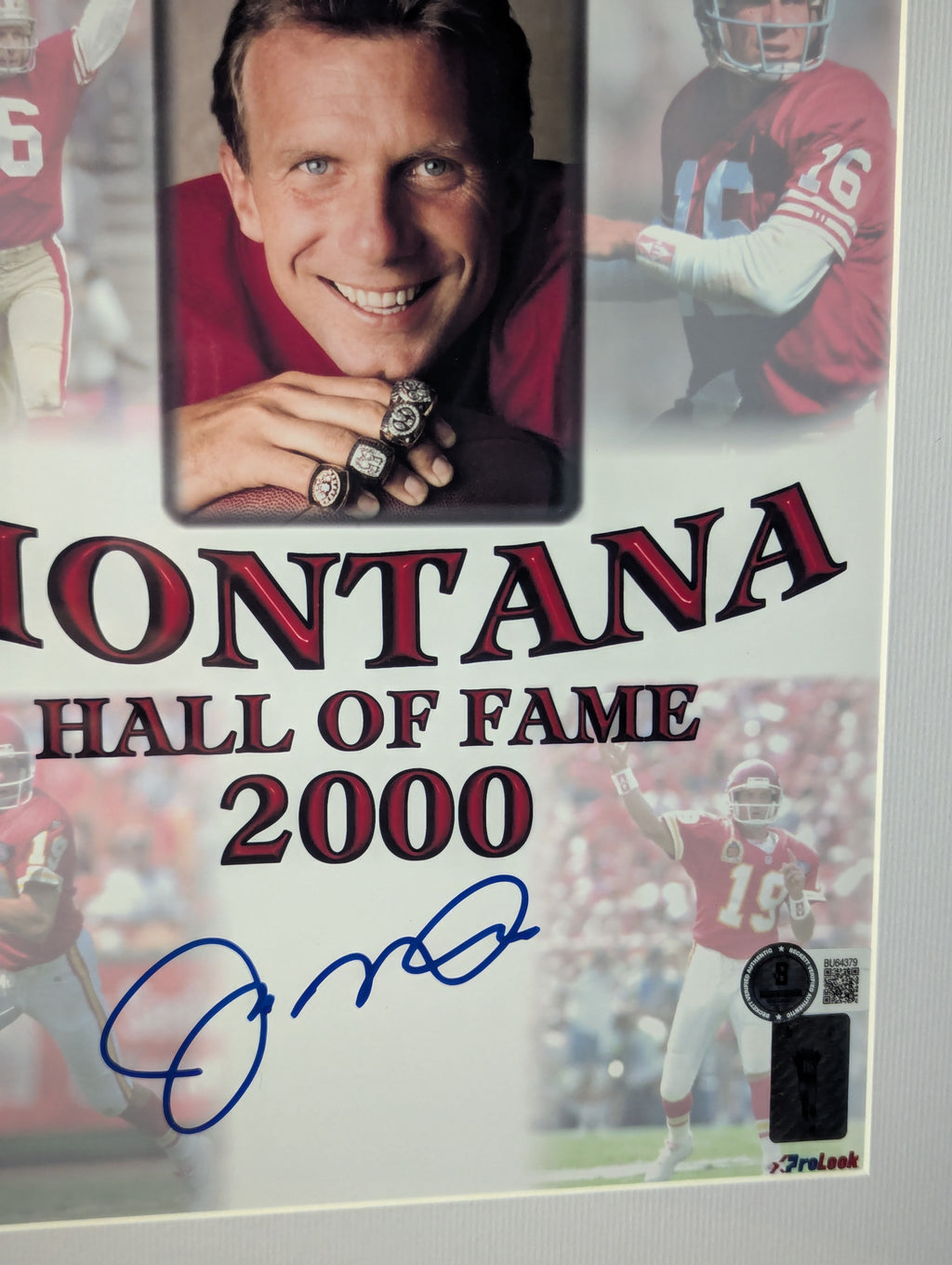 Signed Joe Montana 8x10 (Beckett)