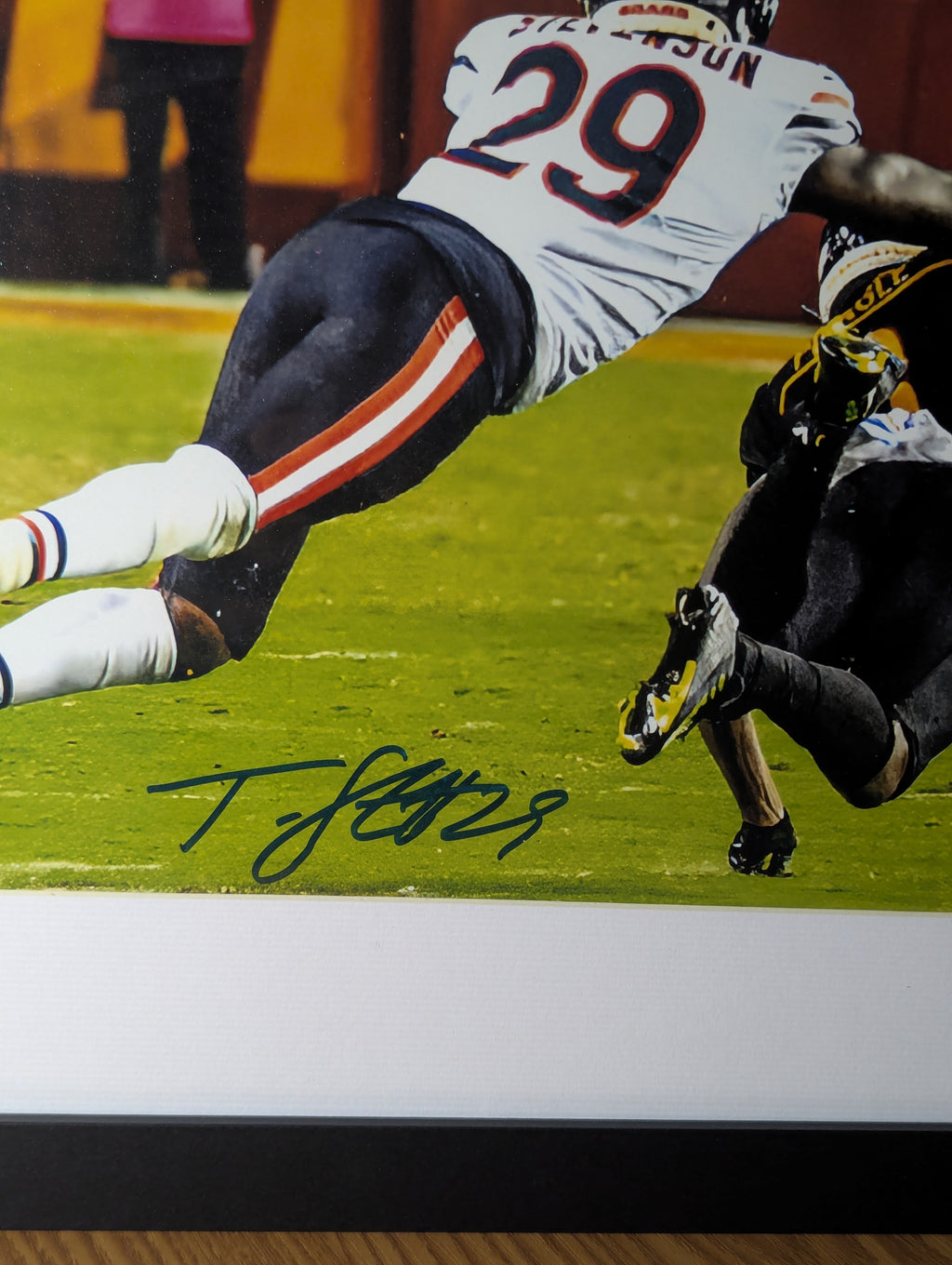 Signed Tyrique Stevenson 8x10 (JSA)