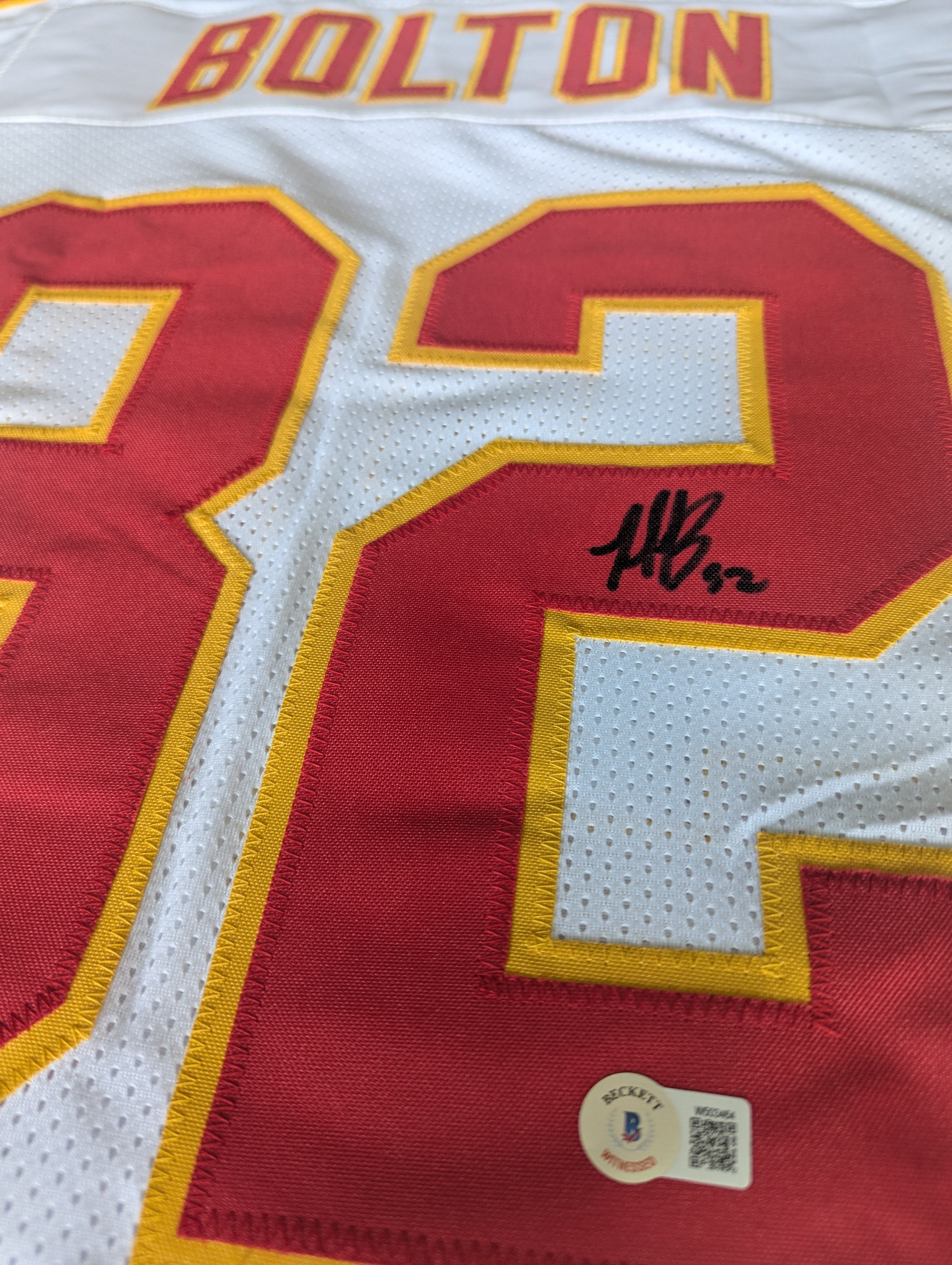 Signed Nick Bolton Custom Jersey (Beckett)