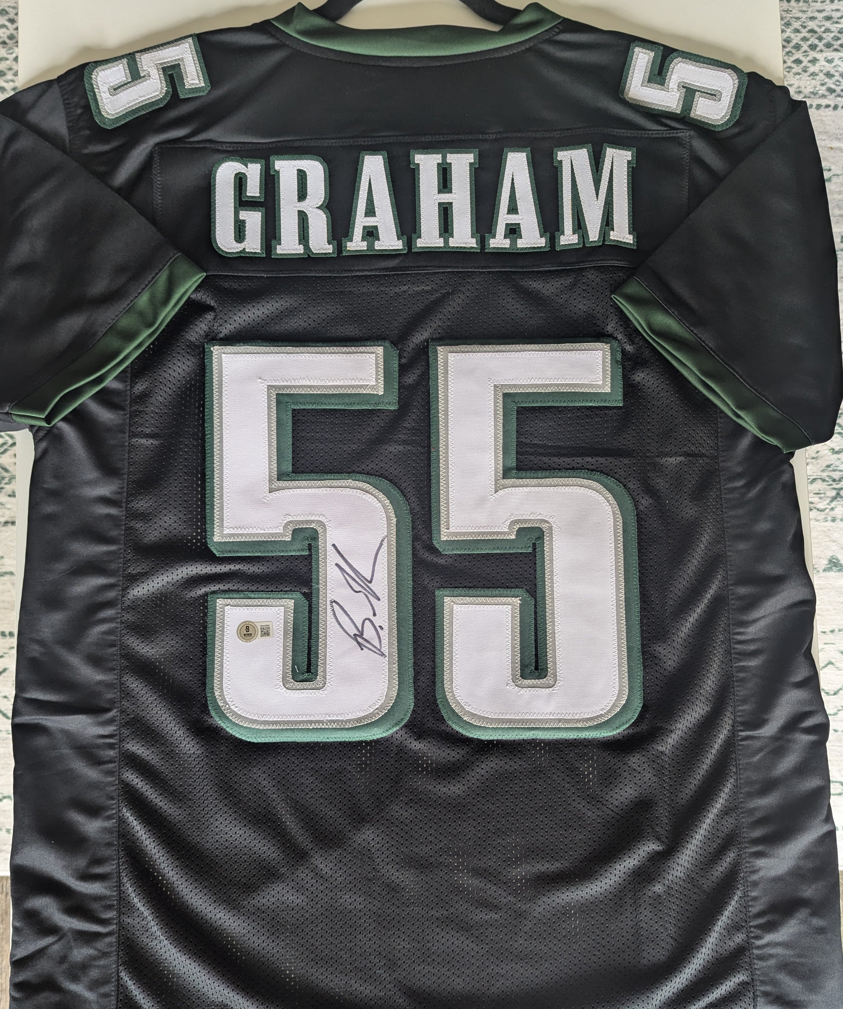 Brandon Graham - Signed Custom Jersey (Beckett)