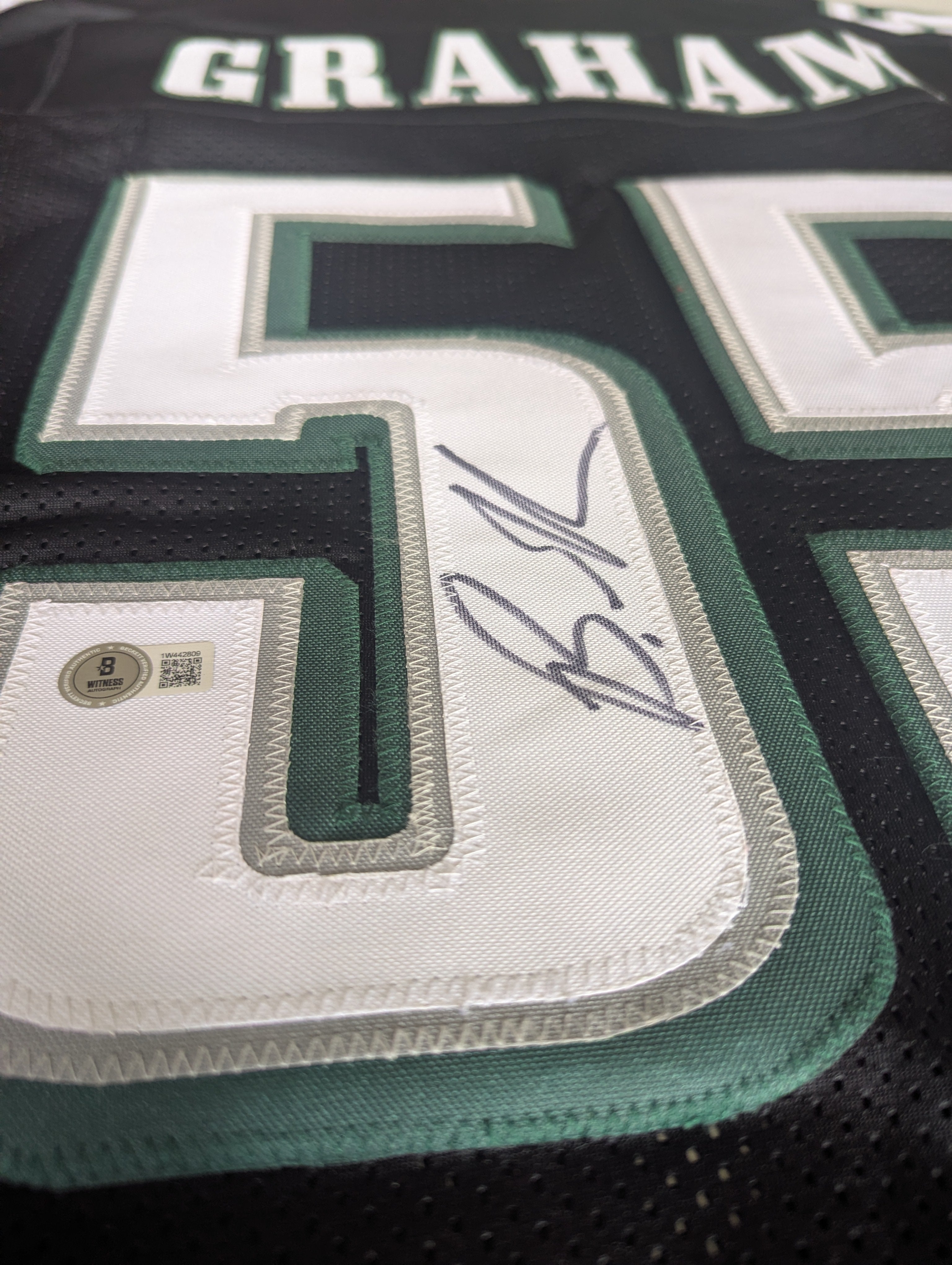 Brandon Graham - Signed Custom Jersey (Beckett)