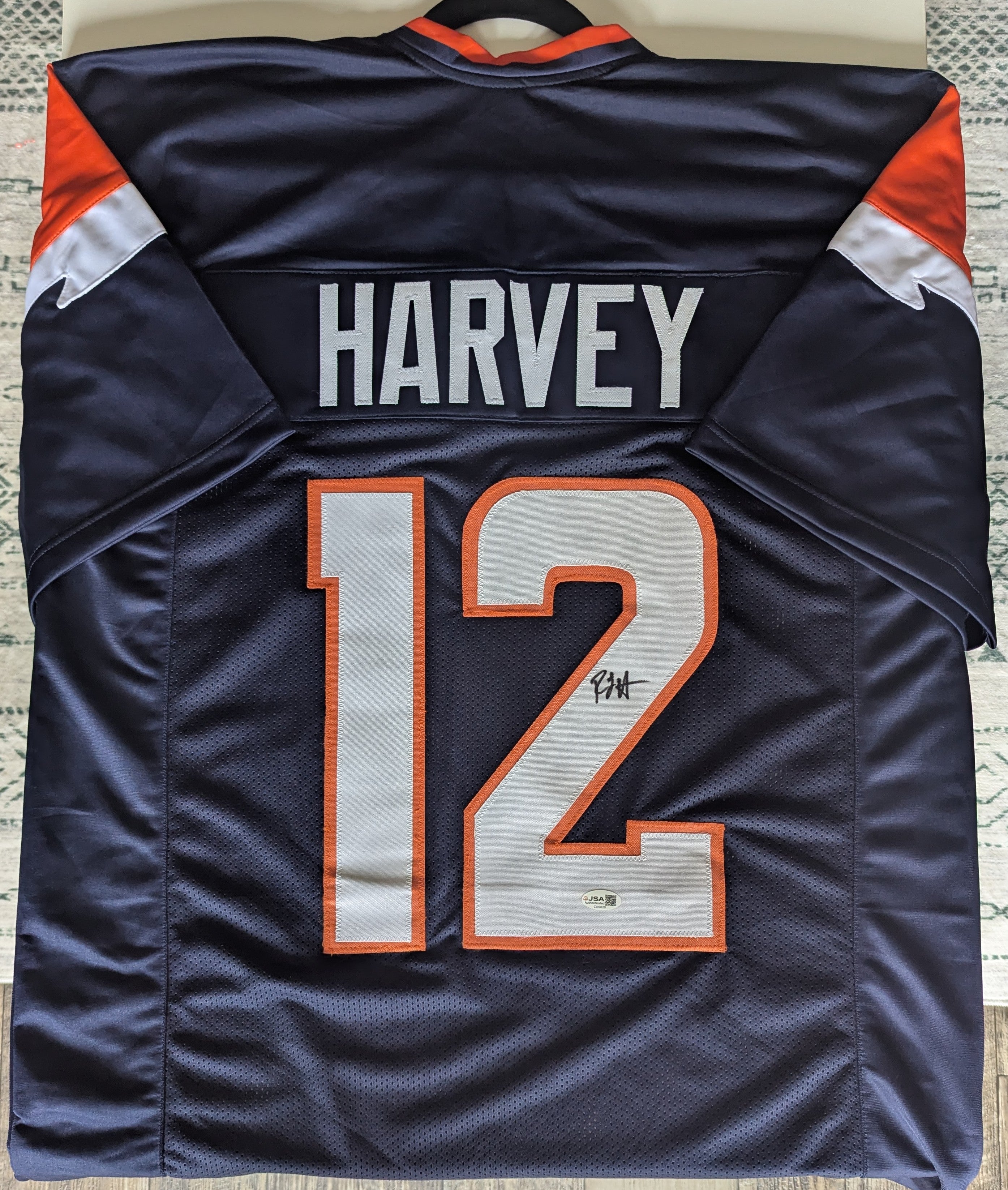 RJ Harvey - Signed Custom Jersey (JSA)