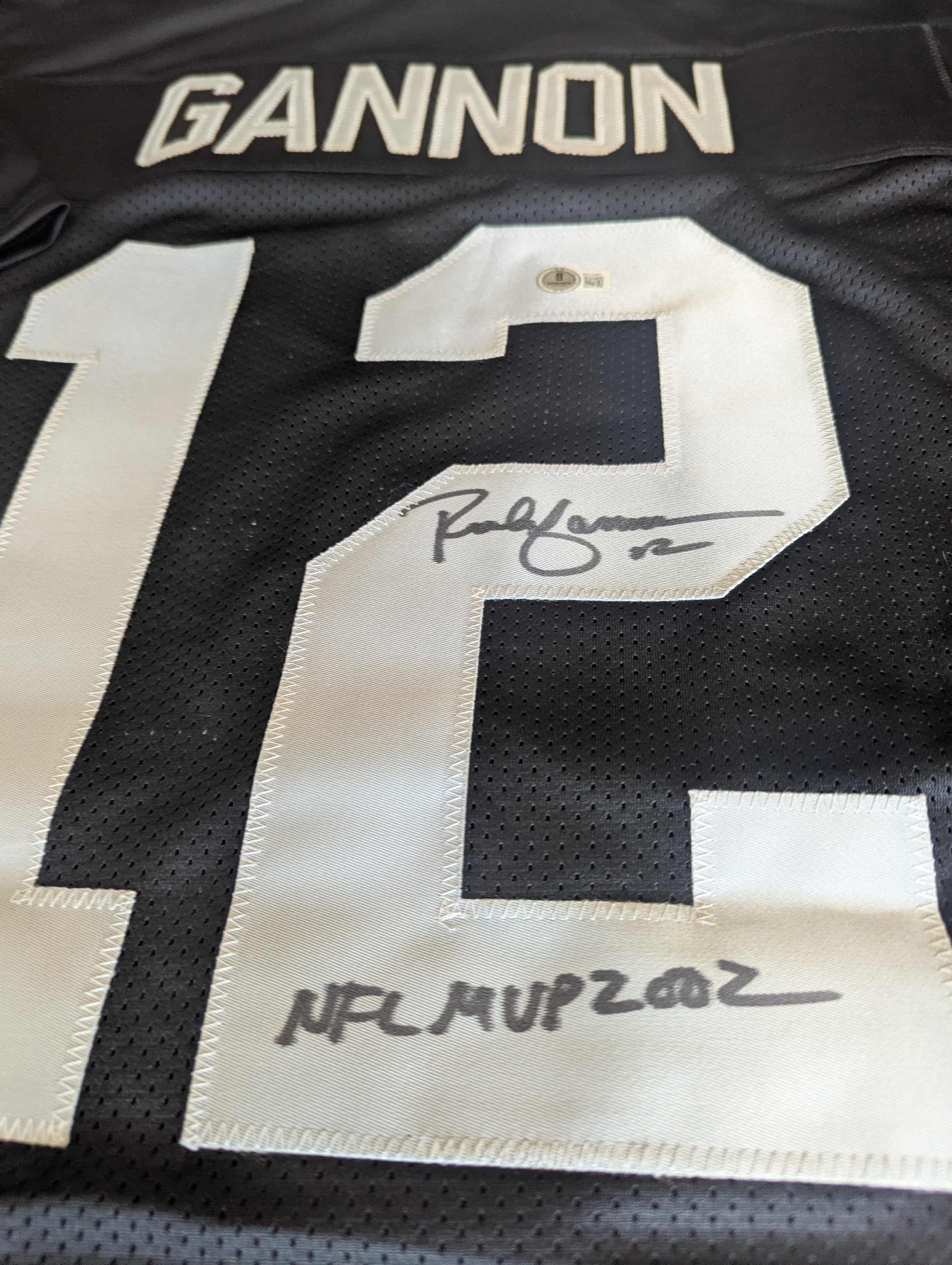 Rich Gannon - Signed Custom Jersey (Beckett)