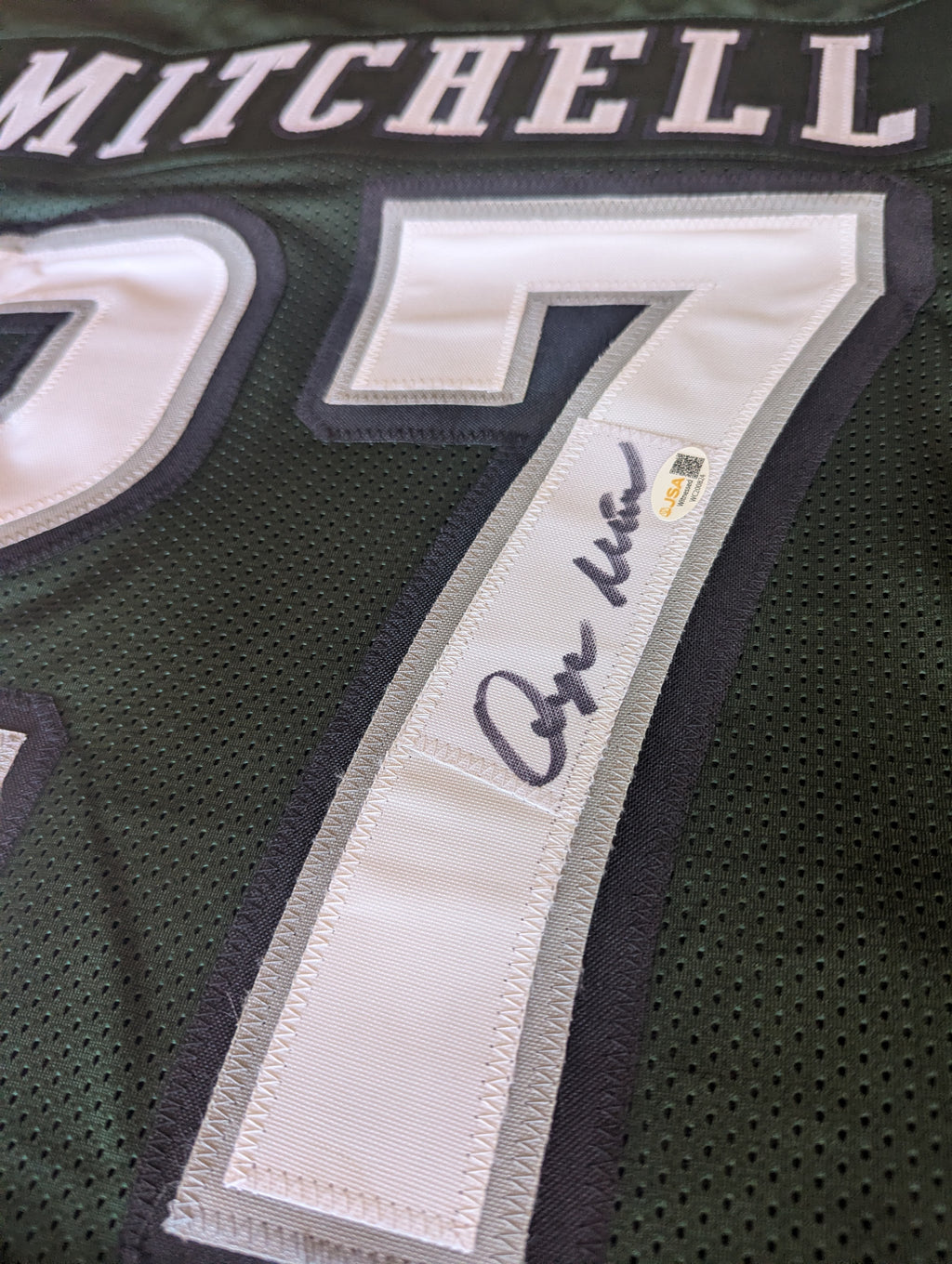Signed Quinyon Mitchell Custom Jersey (JSA)