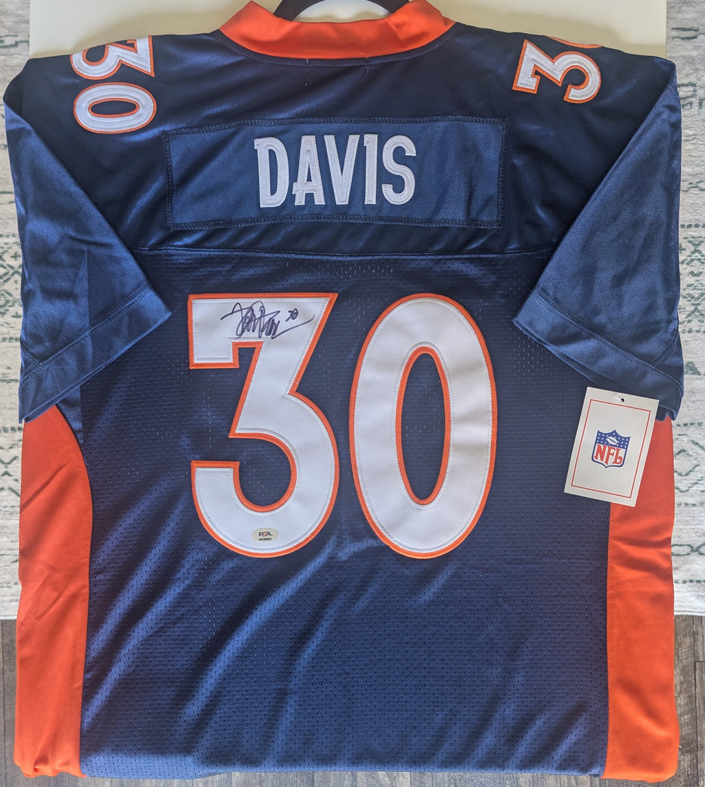 Signed Terrell Davis Authentic Mitchell & Ness Jersey (PSA)