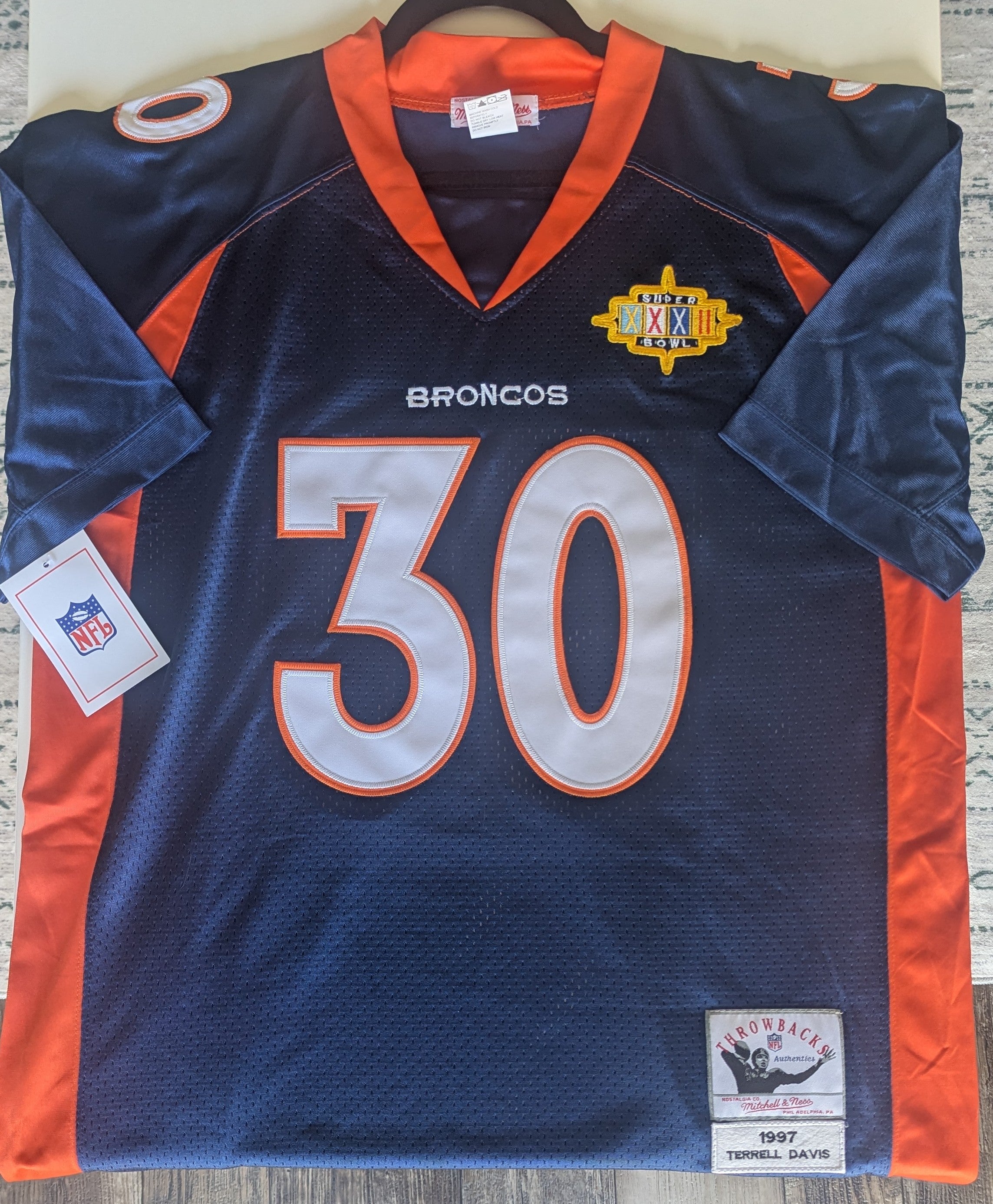 Terrell Davis - Signed Authentic Mitchell & Ness Jersey (PSA)