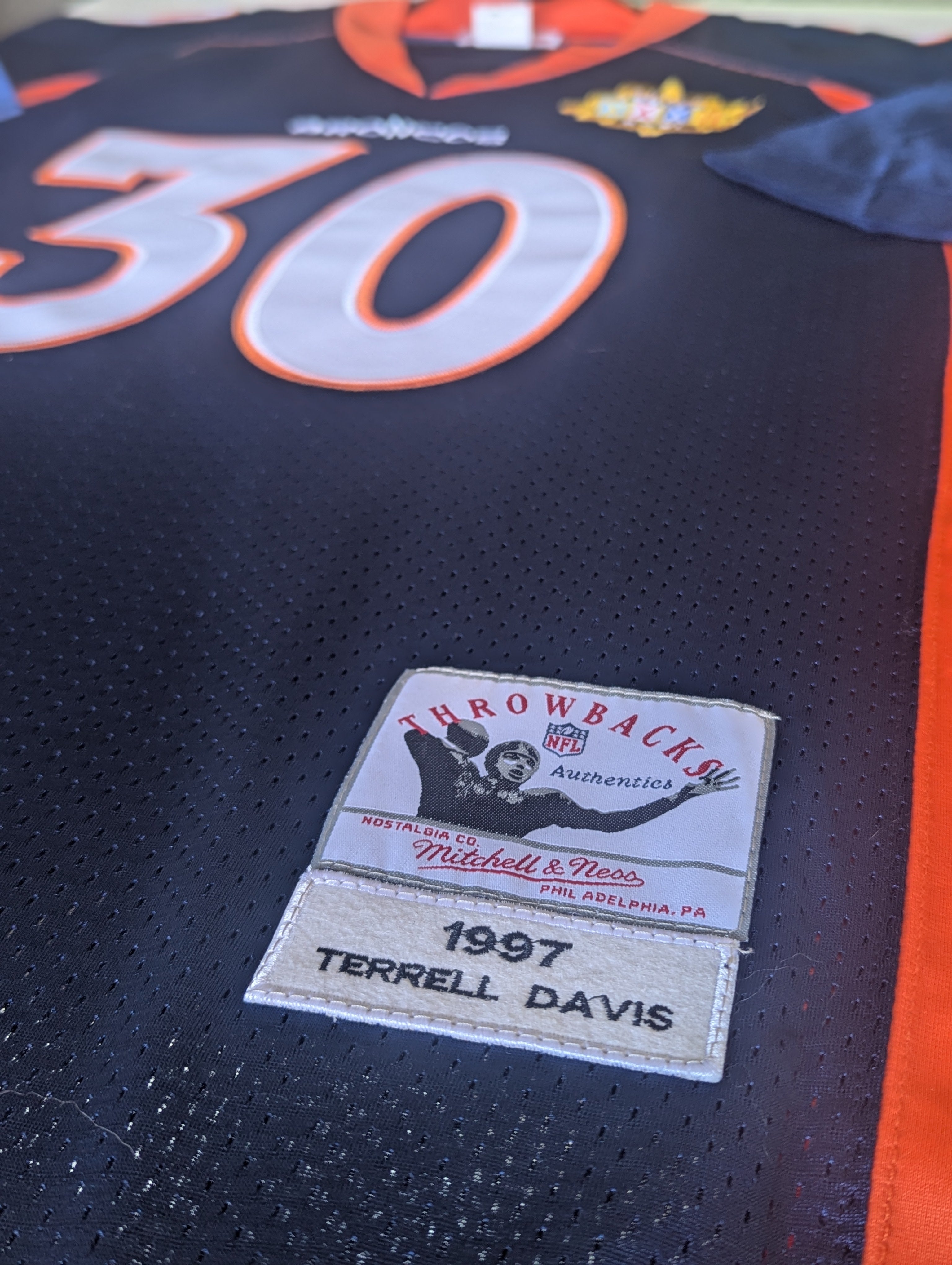 Terrell Davis - Signed Authentic Mitchell & Ness Jersey (PSA)