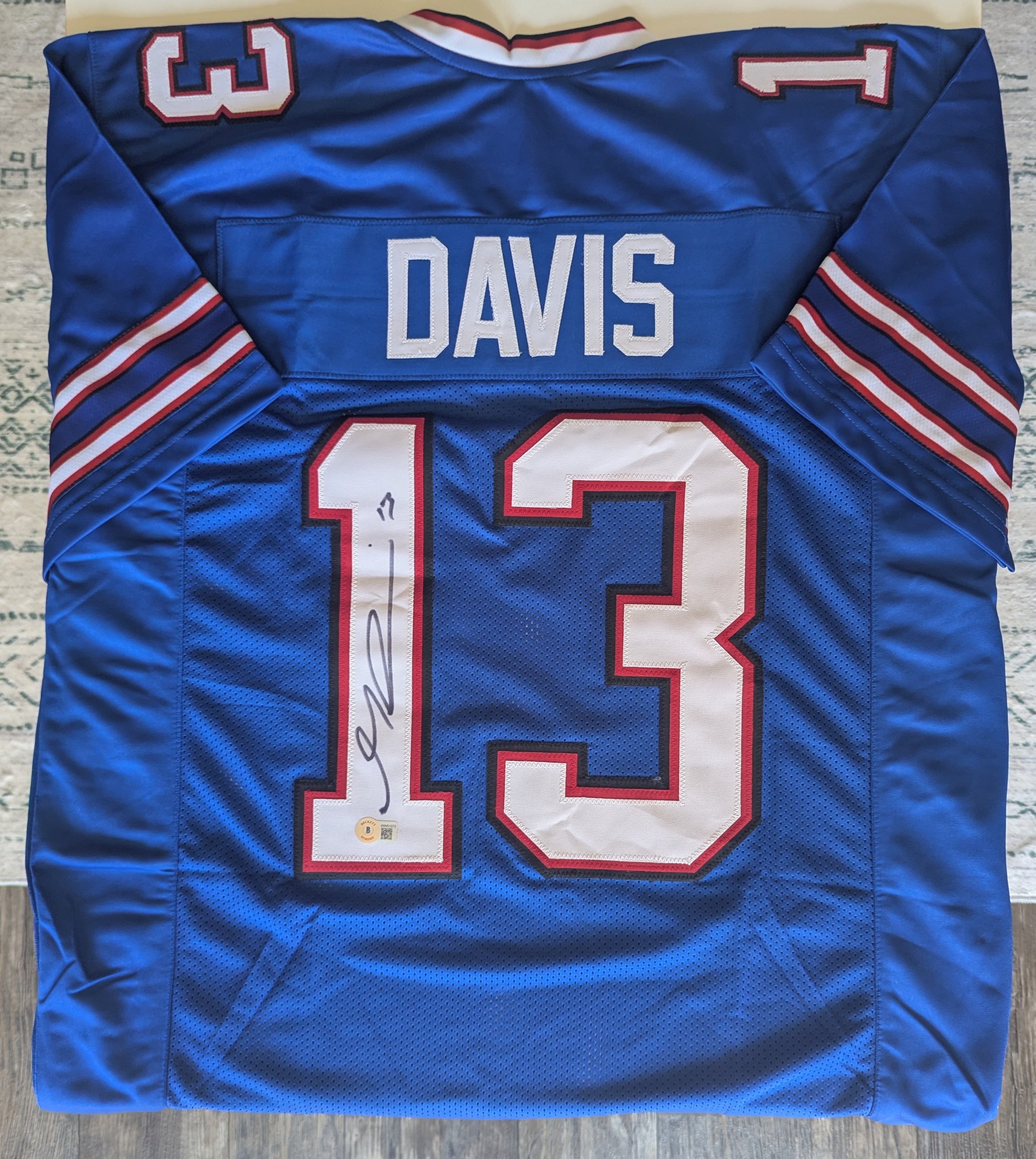 Gabe Davis - Signed Custom Jersey (Beckett)