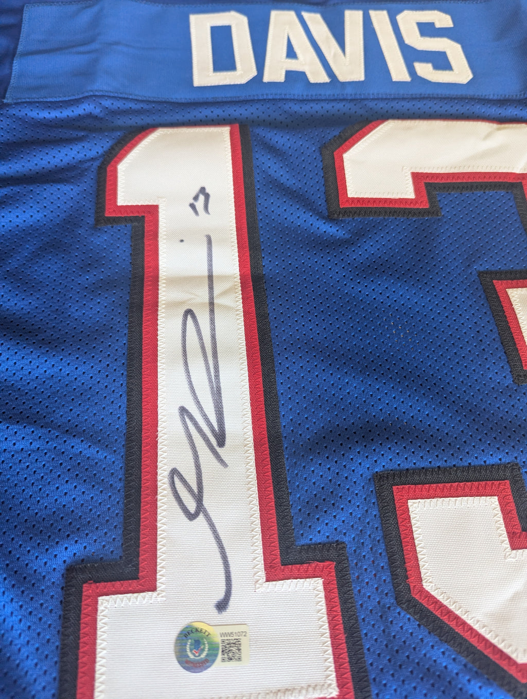 Signed Gabe Davis Custom Jersey (Beckett)