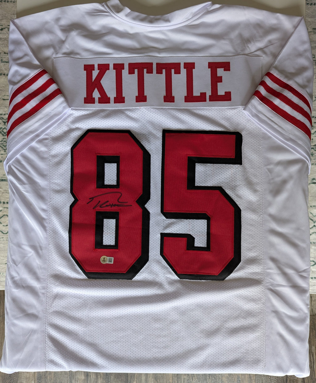 Signed George Kittle Custom Jersey (Beckett)