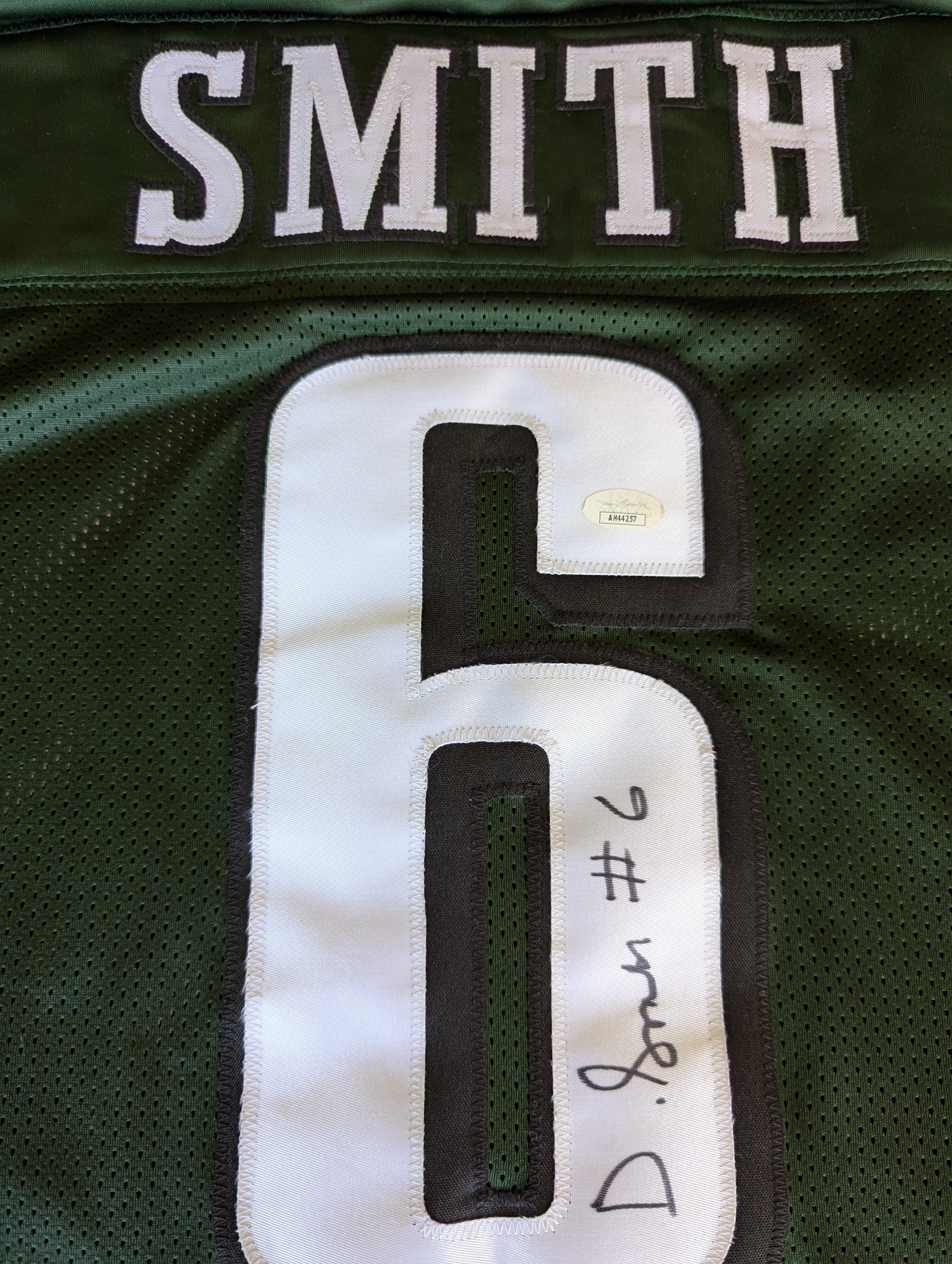 Signed DeVonta Smith Custom Jersey (JSA)