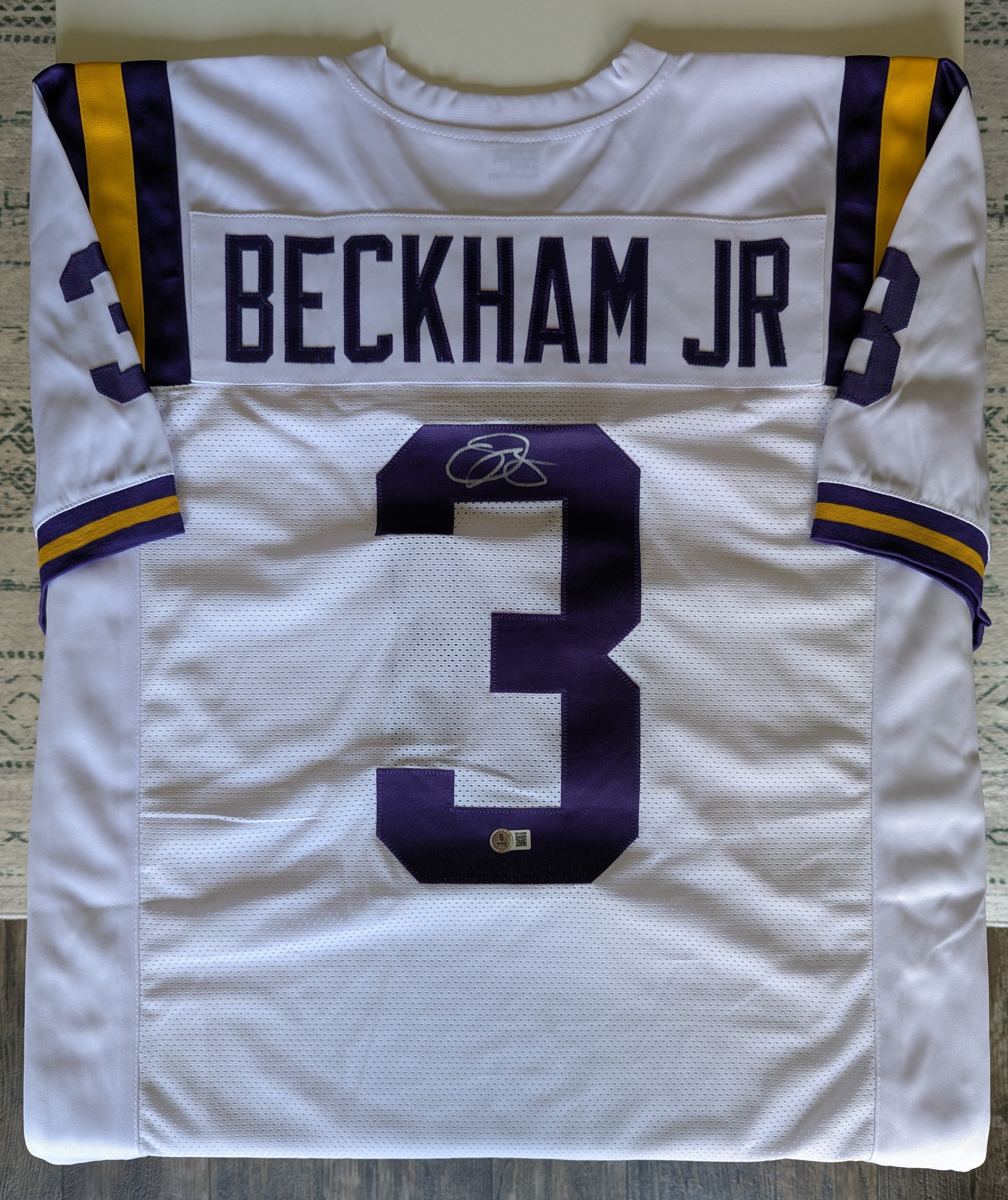 Signed Odell Beckham Jr Custom Jersey (Beckett)