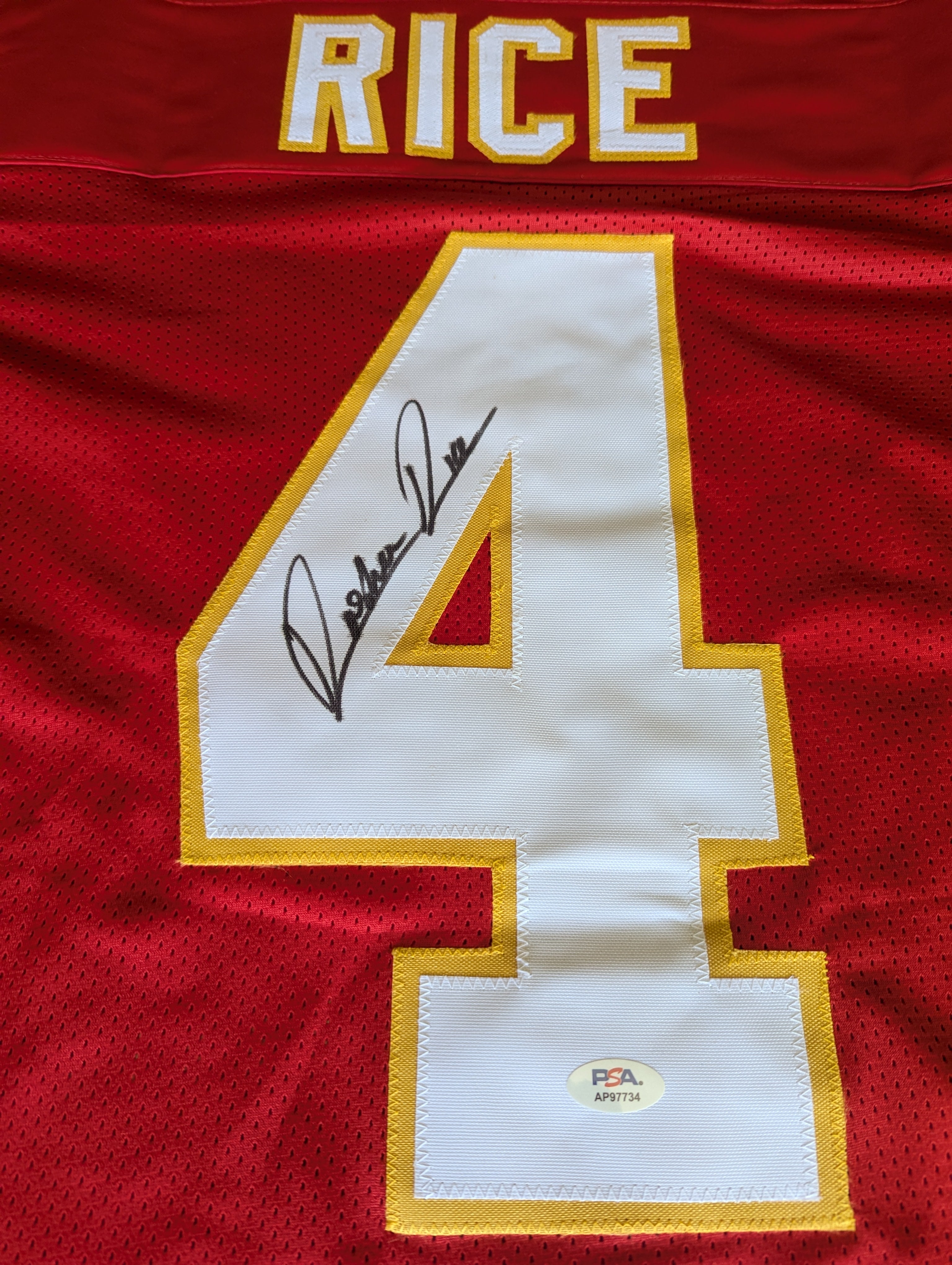 Signed Rashee Rice Custom Jersey (PSA)