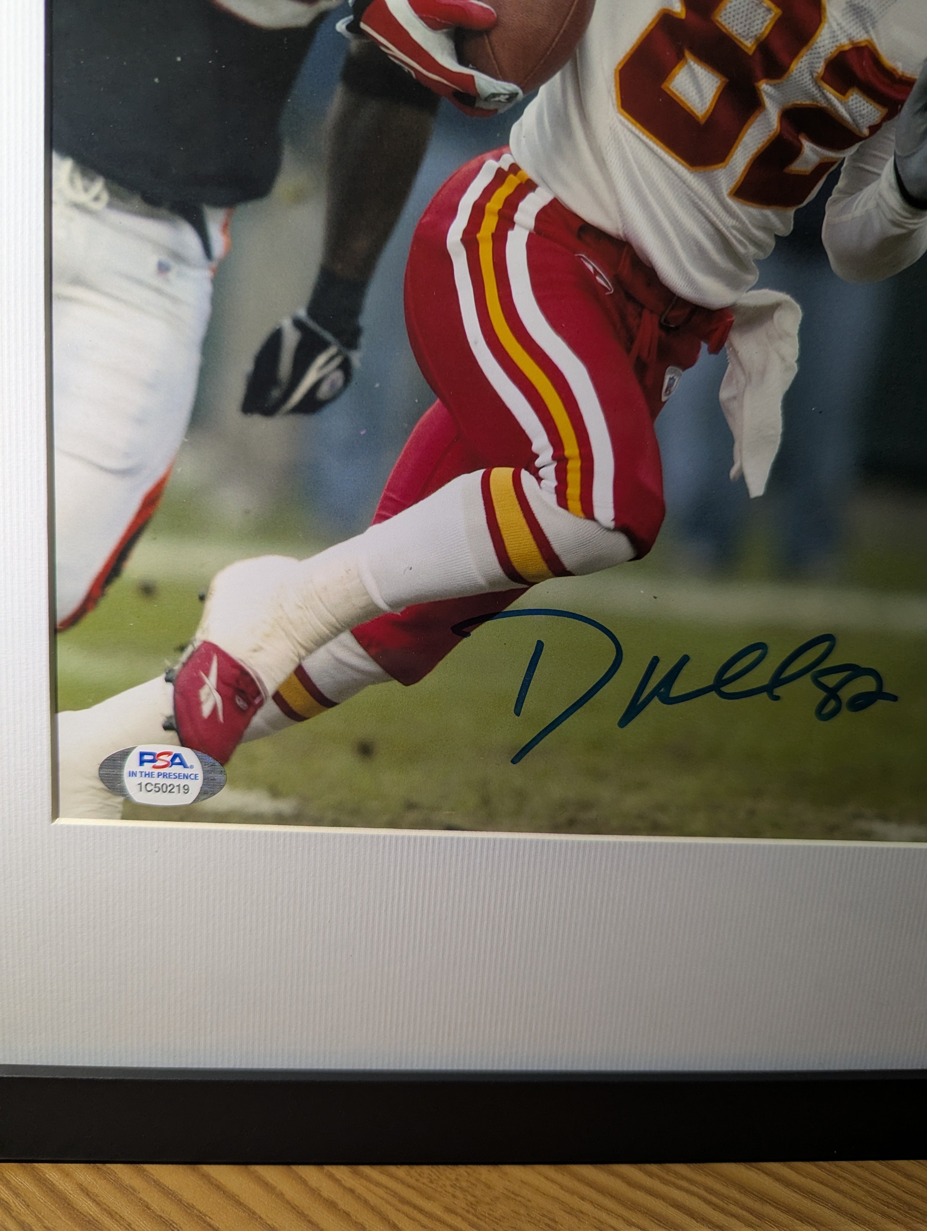 Signed Dante Hall 8x10 (PSA)