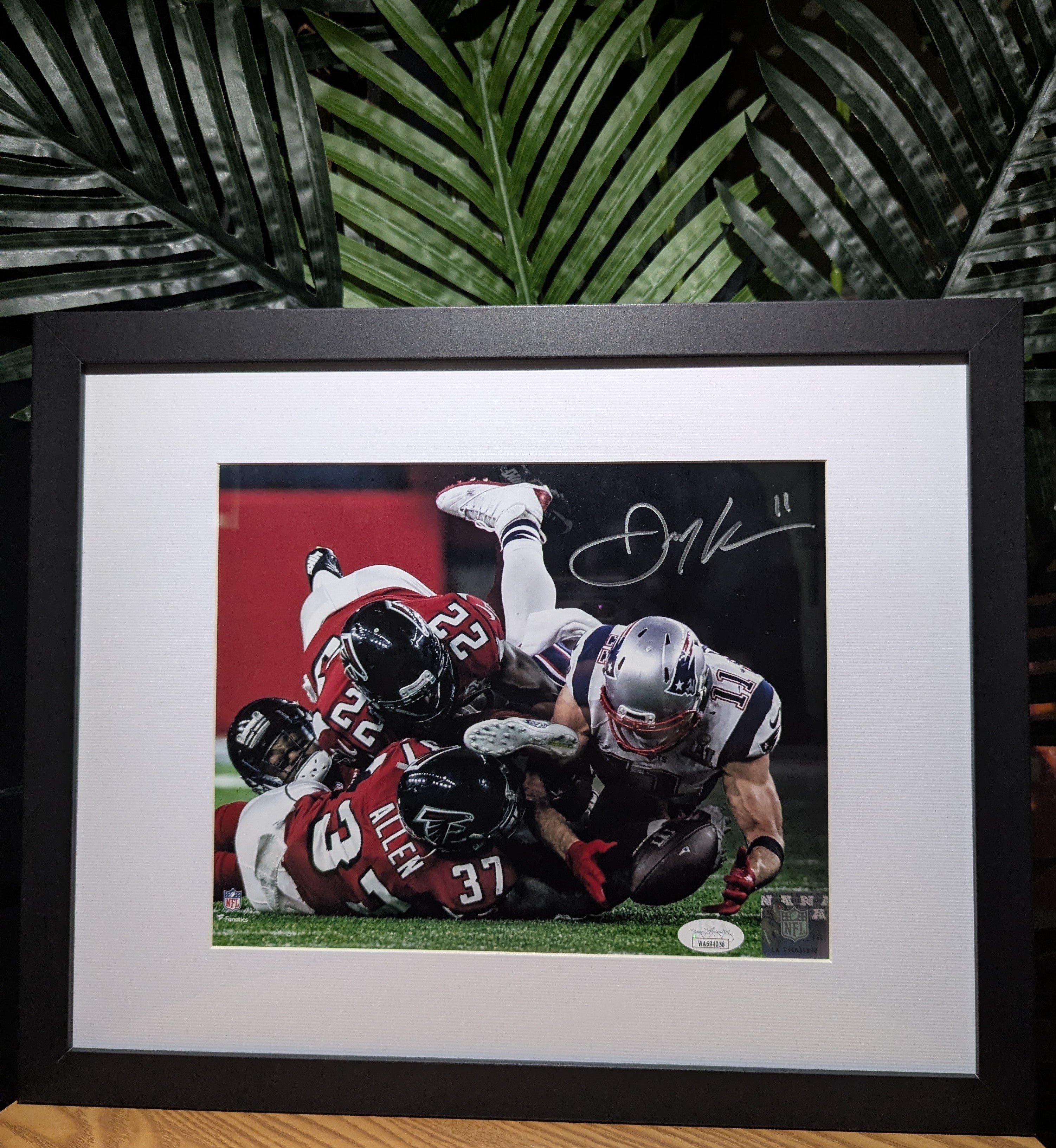 Signed Julian Edelman 8x10 (JSA)