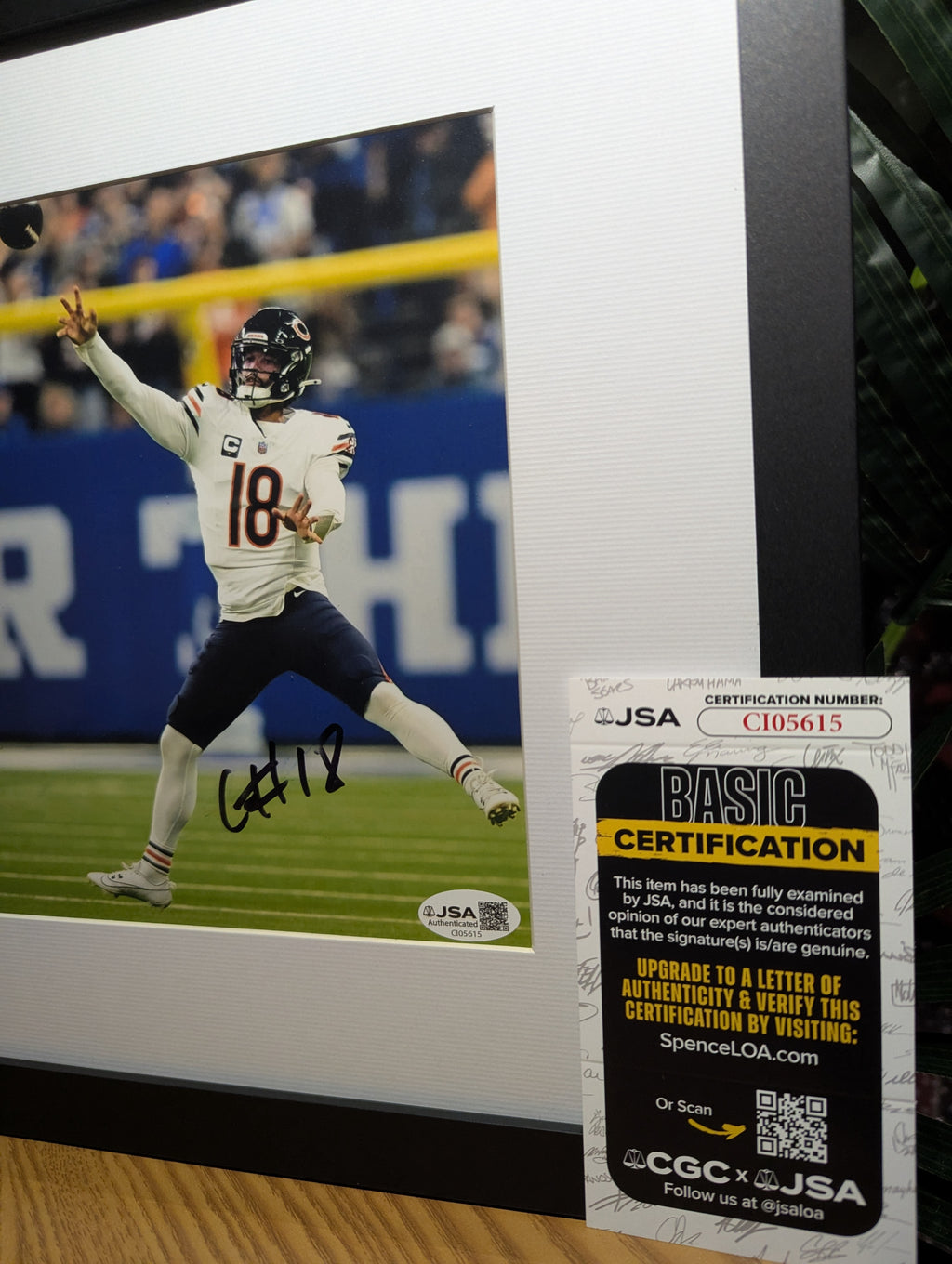 Signed Caleb Williams 8x10 (JSA)