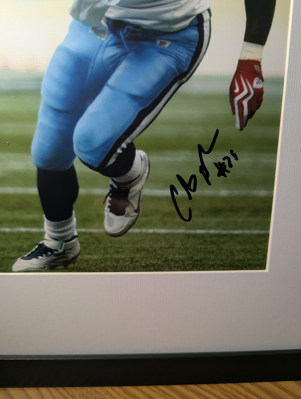Signed Chris Johnson 8x10 (JSA)