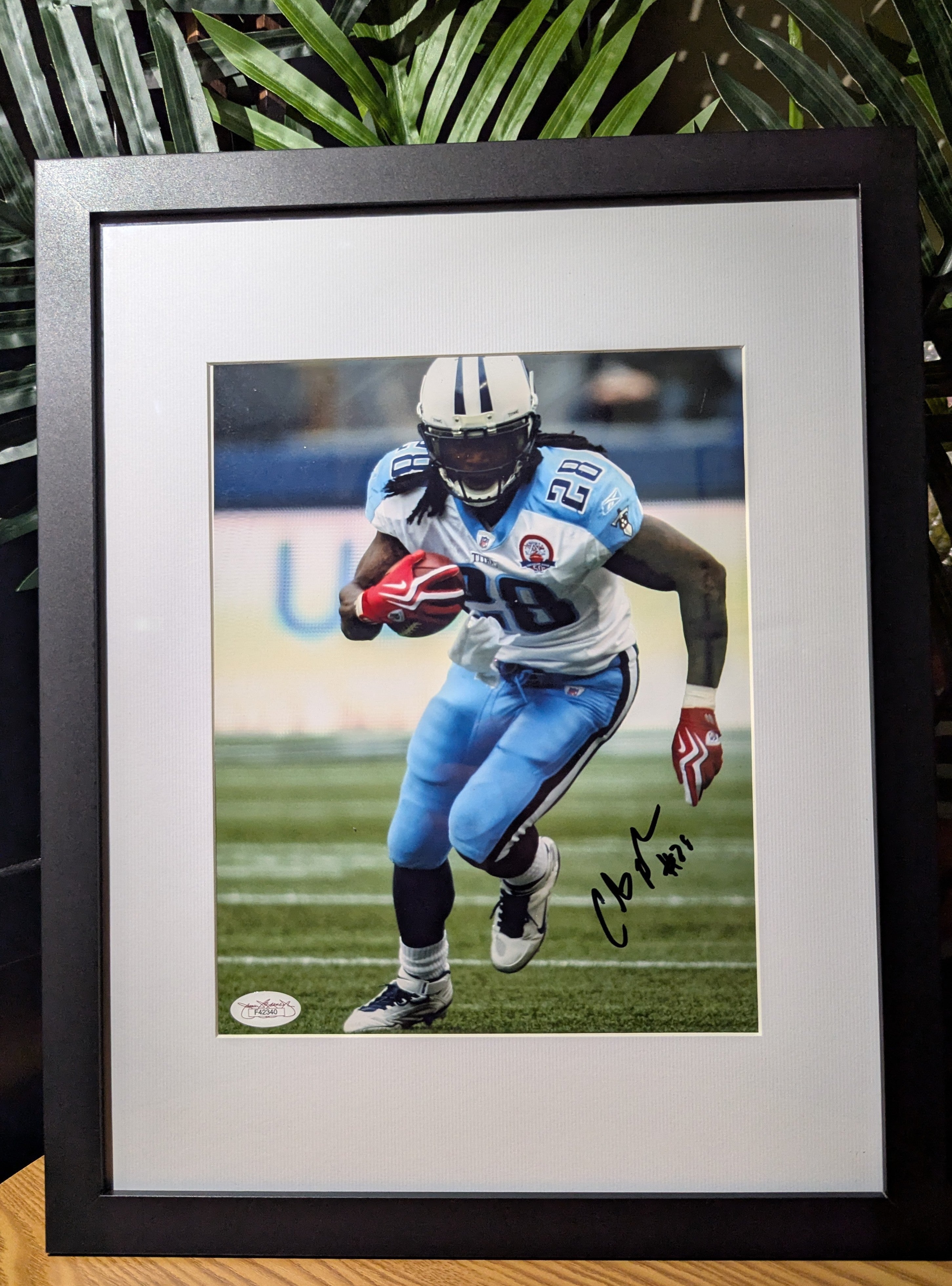 Signed Chris Johnson 8x10 (JSA)