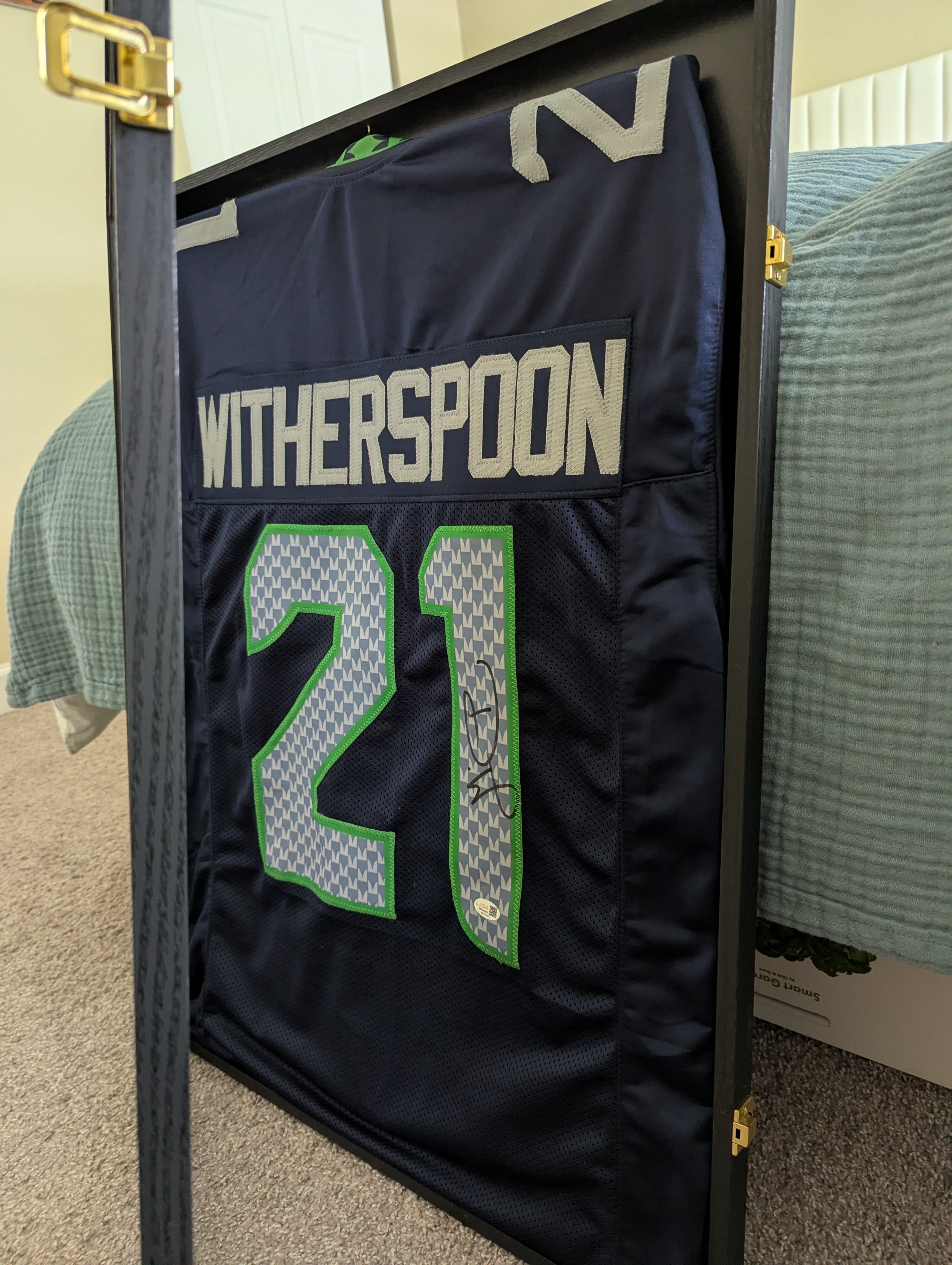 Signed Devon Witherspoon Custom Jersey in Display Case (JSA)