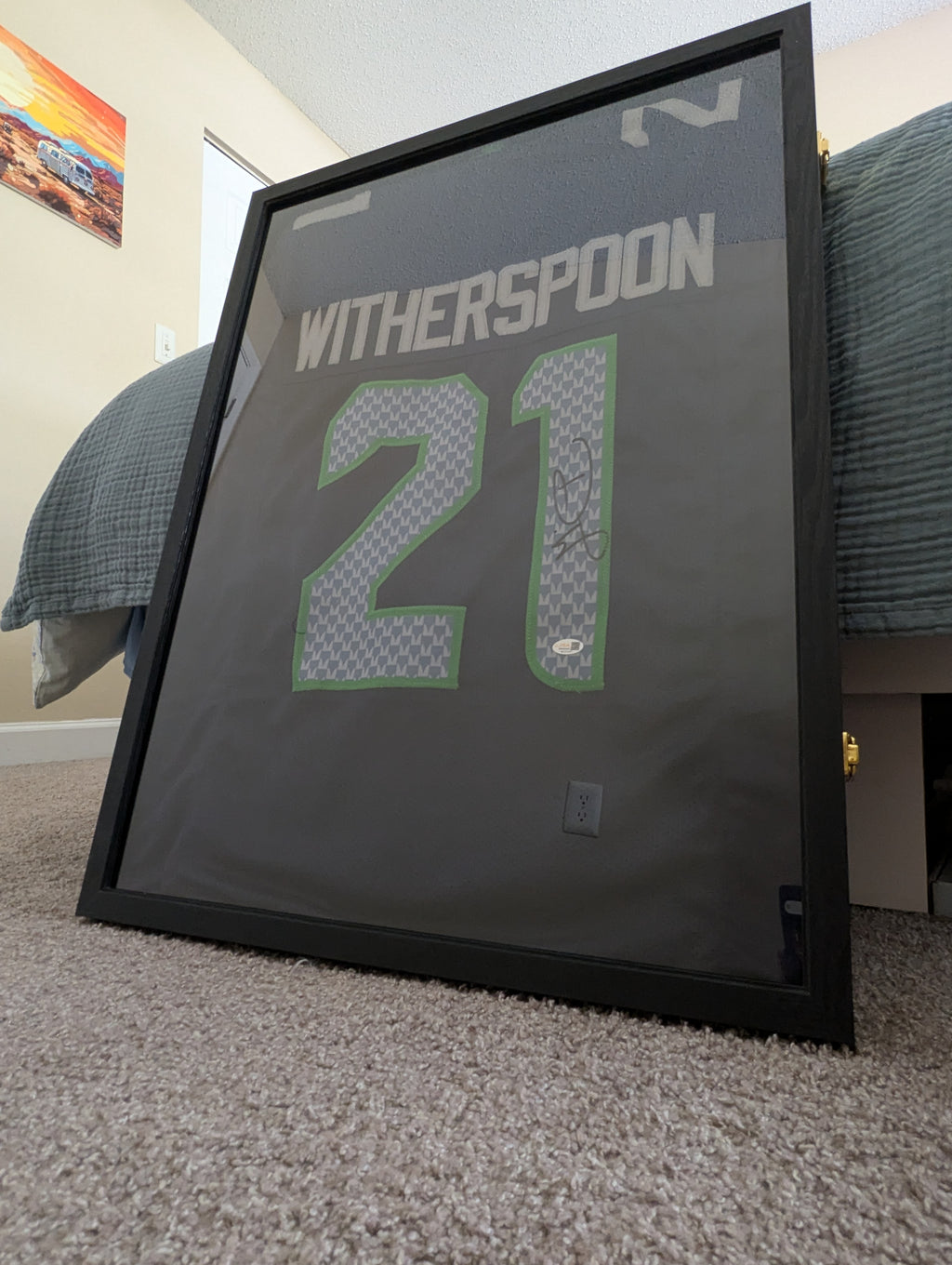 Signed Devon Witherspoon Custom Jersey in Display Case (JSA)